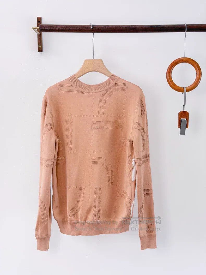 Hermes Hermes Long sleeve twillaine crew neck sweater Size XS / US 0-2 / IT 36-38 - 2 Thumbnail