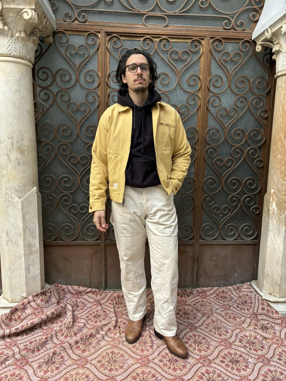 Aime Leon Dore AIMÉ LEON DORE TRAPUNTO CHORE JACKET IN RATTAN PALE YELLOW Size US M / EU 48-50 / 2 - 6 Thumbnail