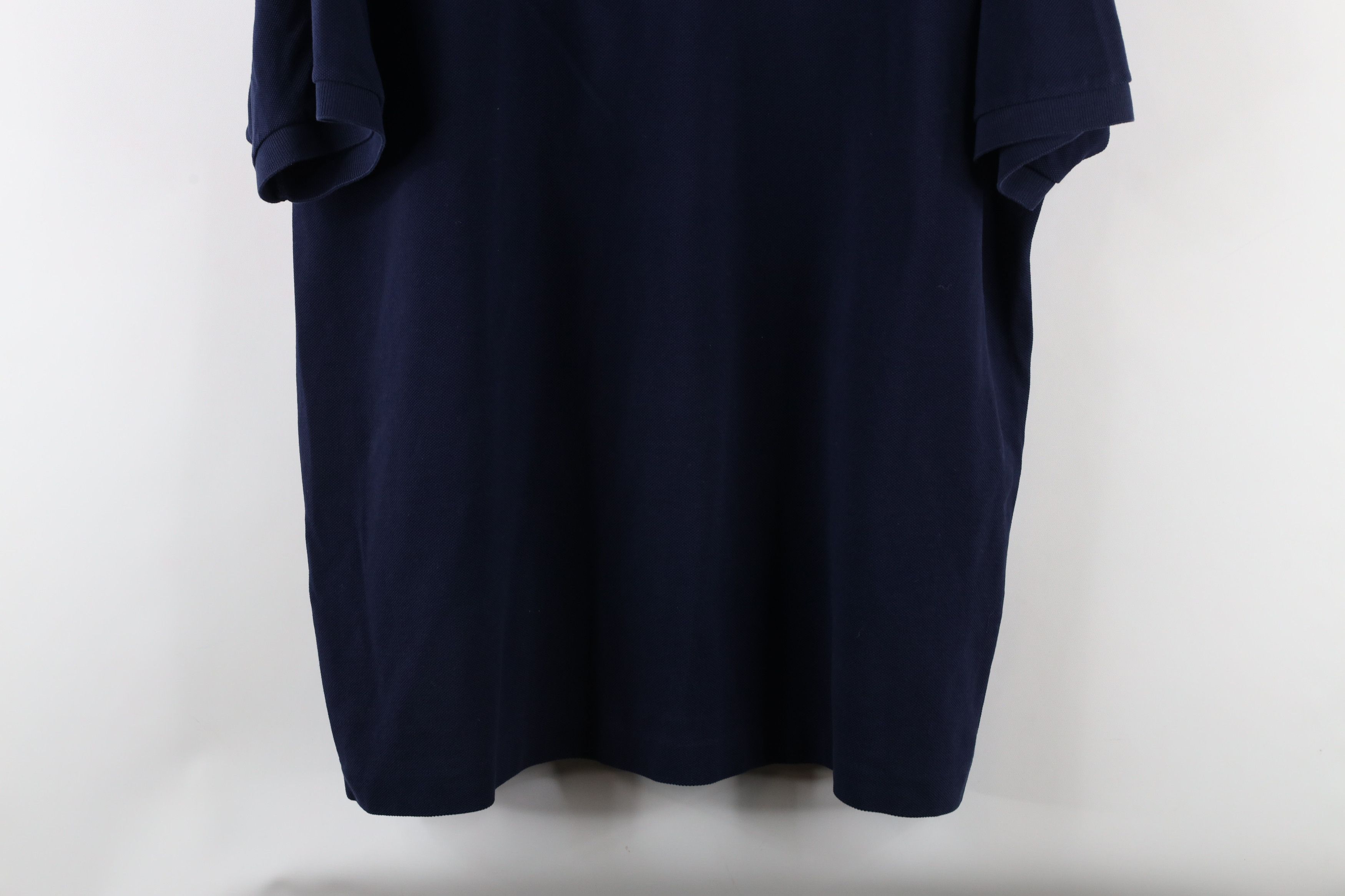 Lacoste × Vintage Lacoste Fit Croc Logo Pique Cotton Collared Polo Shirt Navy Size US XXL / EU 58 / 5 - 3 Thumbnail
