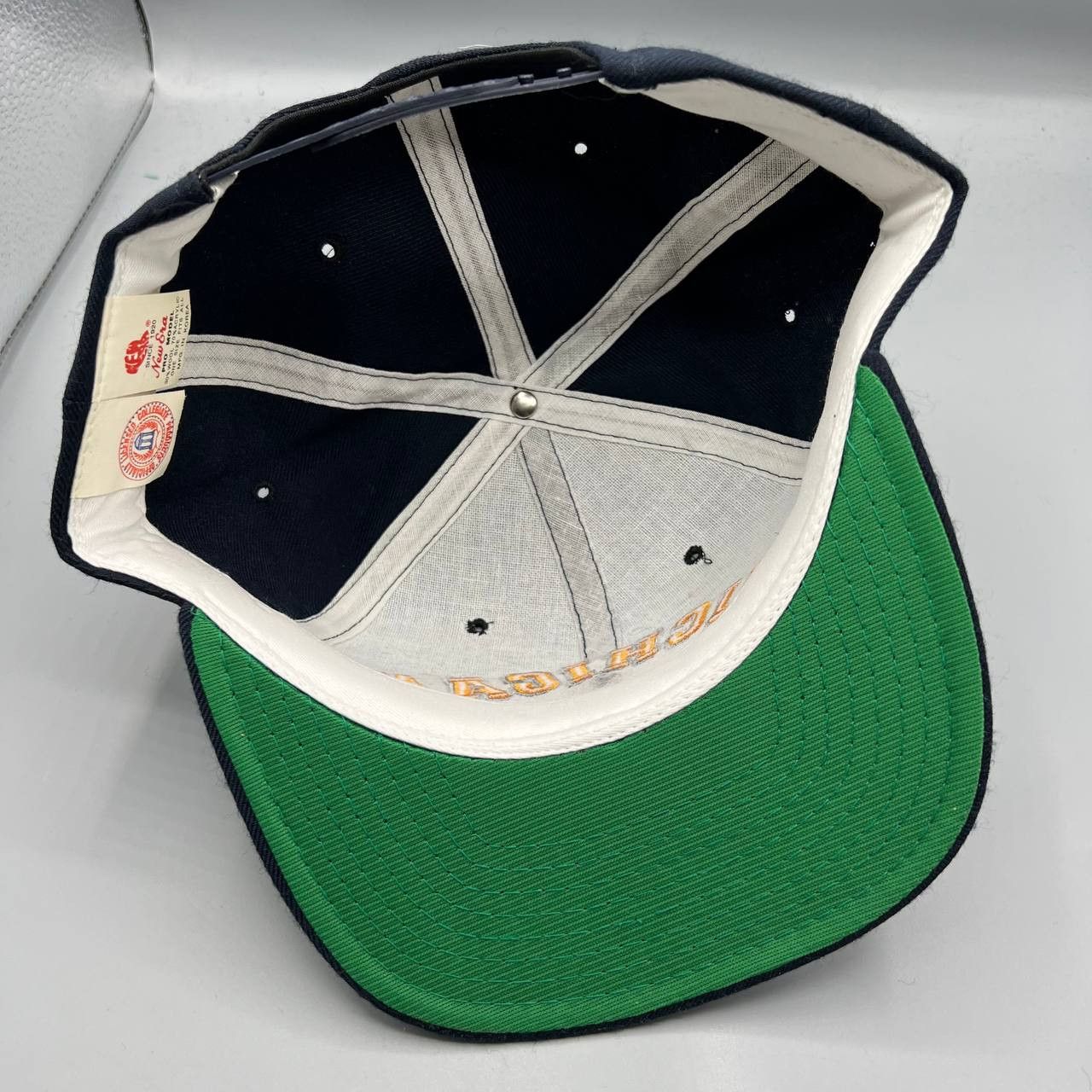 New Era × Vintage Michigan Wolverines Hat Men New Era Pro Model Snap Back Wool Size ONE SIZE - 9 Thumbnail