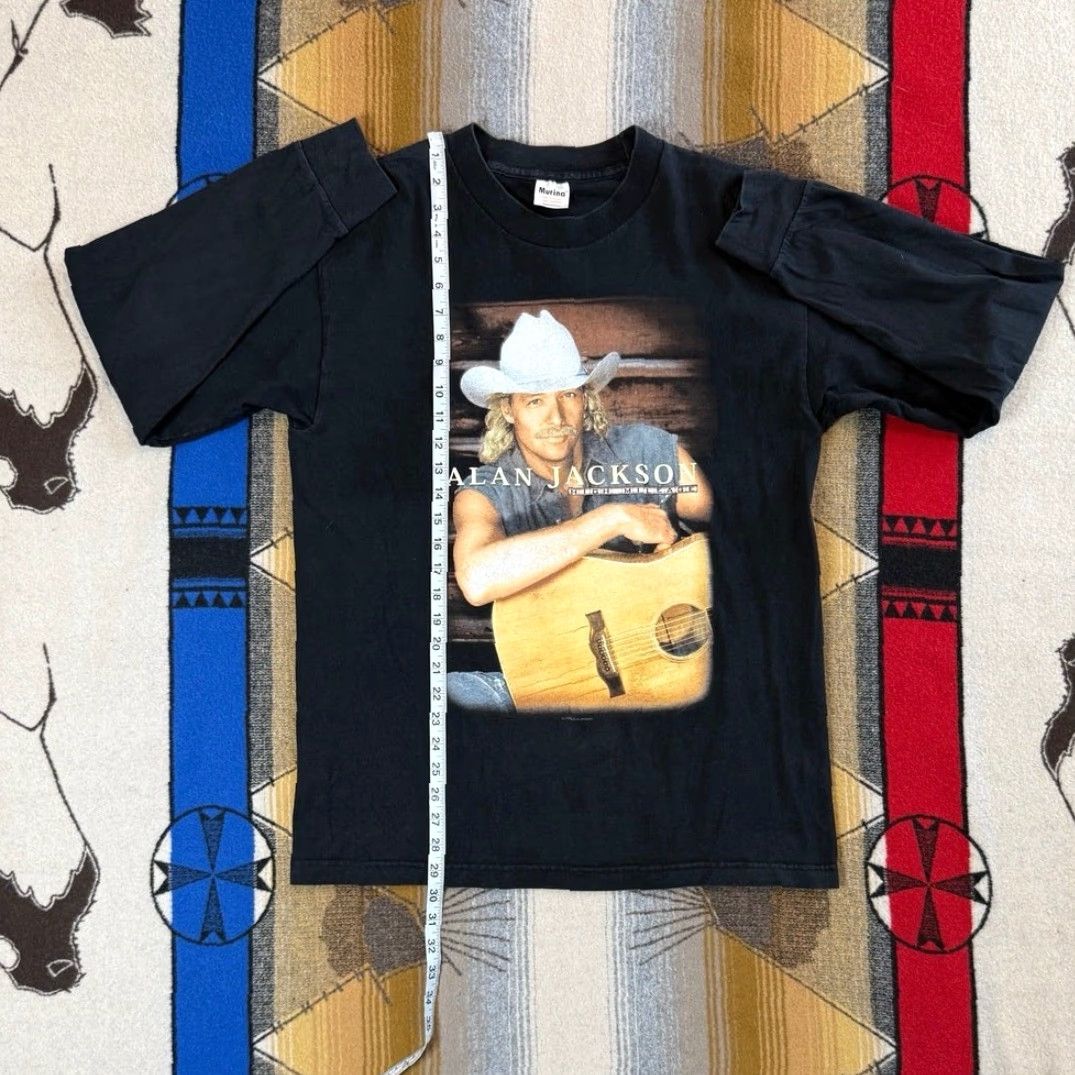 Vintage VINTAGE 1998 Alan Jackson Country Music Long Sleeve T-Shirt L Murina USA Made Baseball-Style Crew Neck Black Men 90s Band Shirt Size US L / EU 52-54 / 3 - 6 Thumbnail