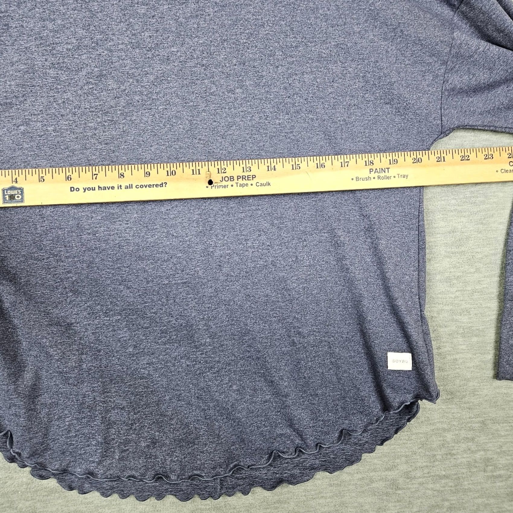 Vintage Soybu So Soft Funnel Turtle Neck Top Women's Size M heater blue Size M / US 6-8 / IT 42-44 - 6 Thumbnail