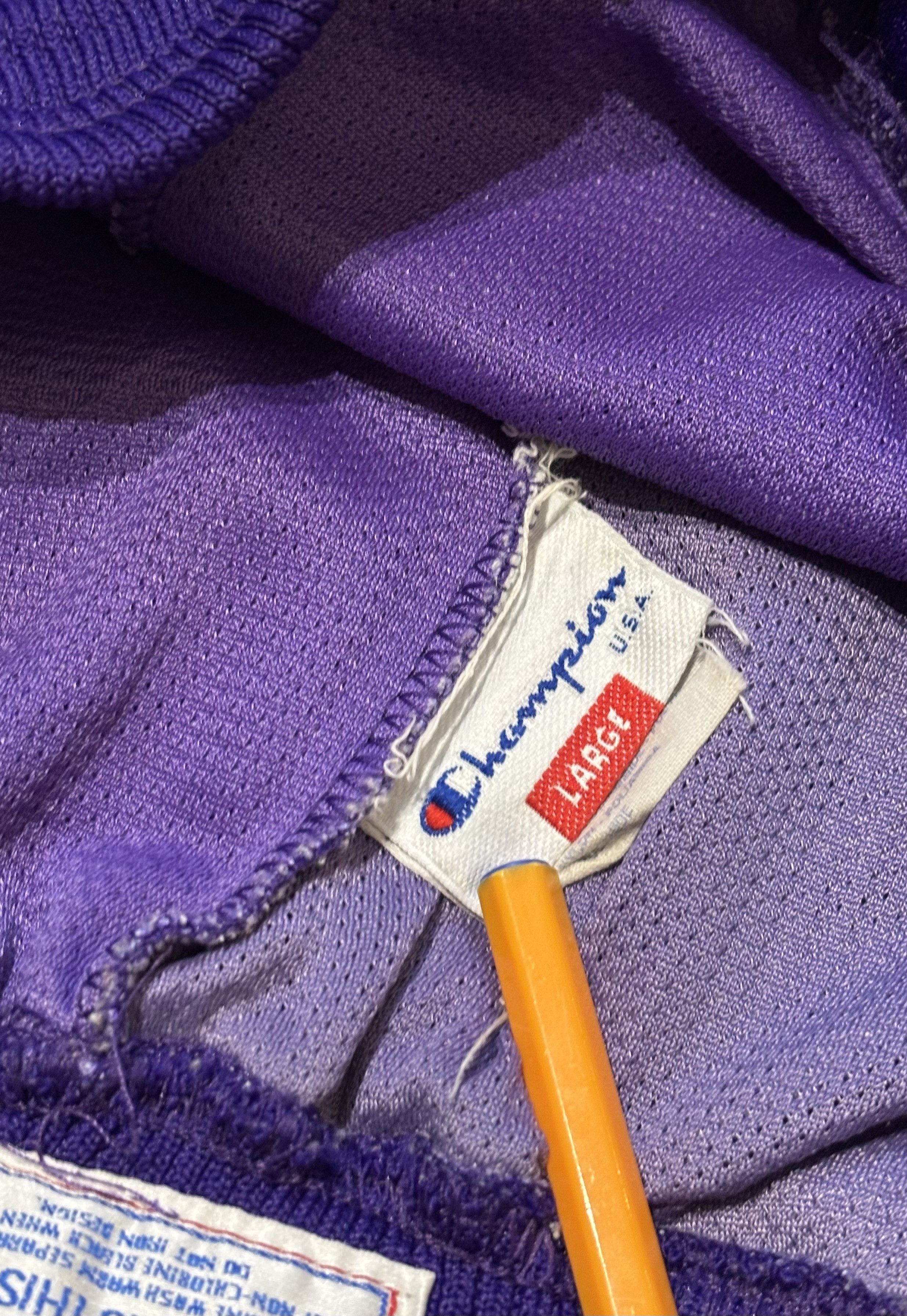 Champion Charlotte Hornets 90s Champion NBA Vintage Basketball Shorts Size US 35 - 19 Thumbnail