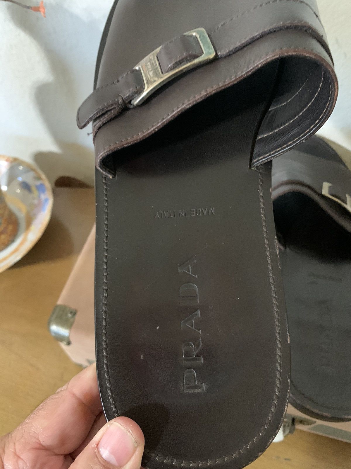 Prada Novo Calf sandals style # 2X1969 Size US 11 / EU 44 - 5 Thumbnail