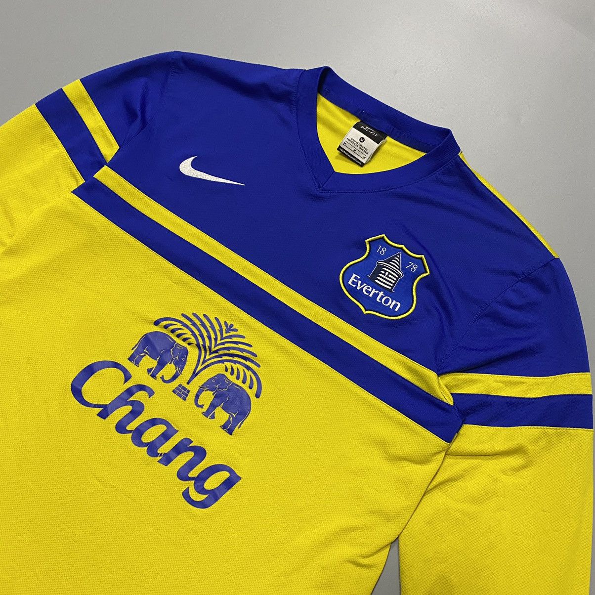 Nike Everton FC 2013/2014 Away Long Sleeve Jersey Football Shirt Size US M / EU 48-50 / 2 - 2 Thumbnail