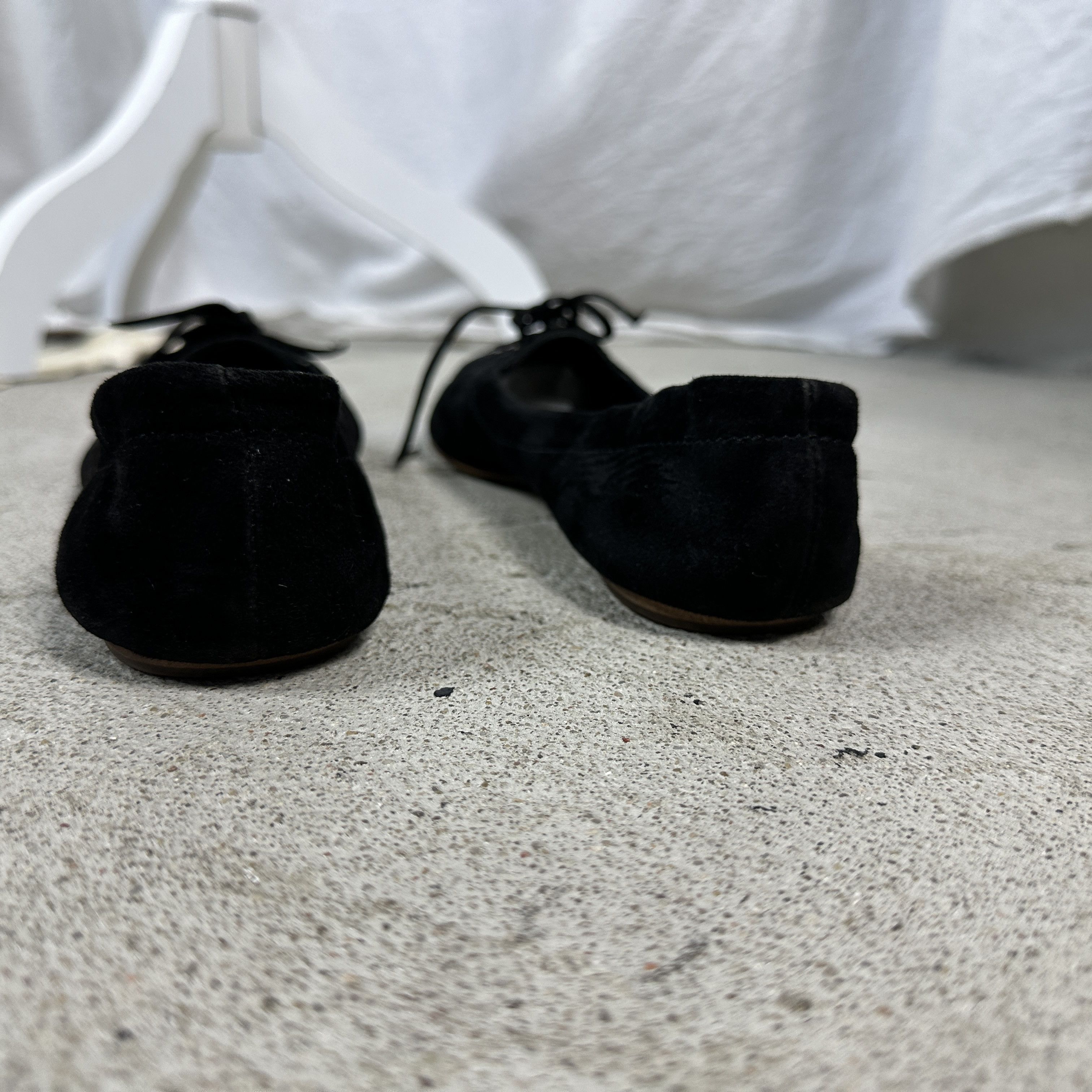 Miu Miu × Vintage Vintage Leather Y2K Preppy Miu Miu Steel Tip Ballerinas Size US 7.5 / IT 37.5 - 9 Thumbnail