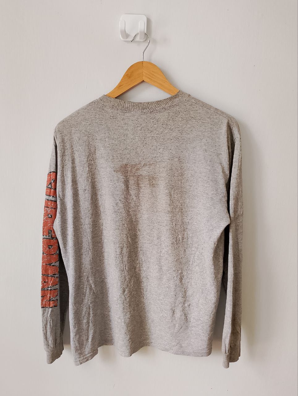 DC Comics Vintage SUPERMAN Ripped Shredded Logo Spellout l/s Tee Size US M / EU 48-50 / 2 - 2 Thumbnail