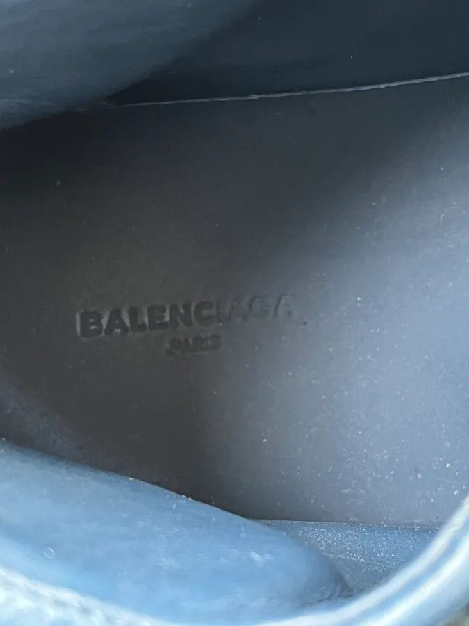 Balenciaga Balenciaga Arena Blue High Leather Sneakers Size US 9.5 / EU 42-43 - 10 Thumbnail