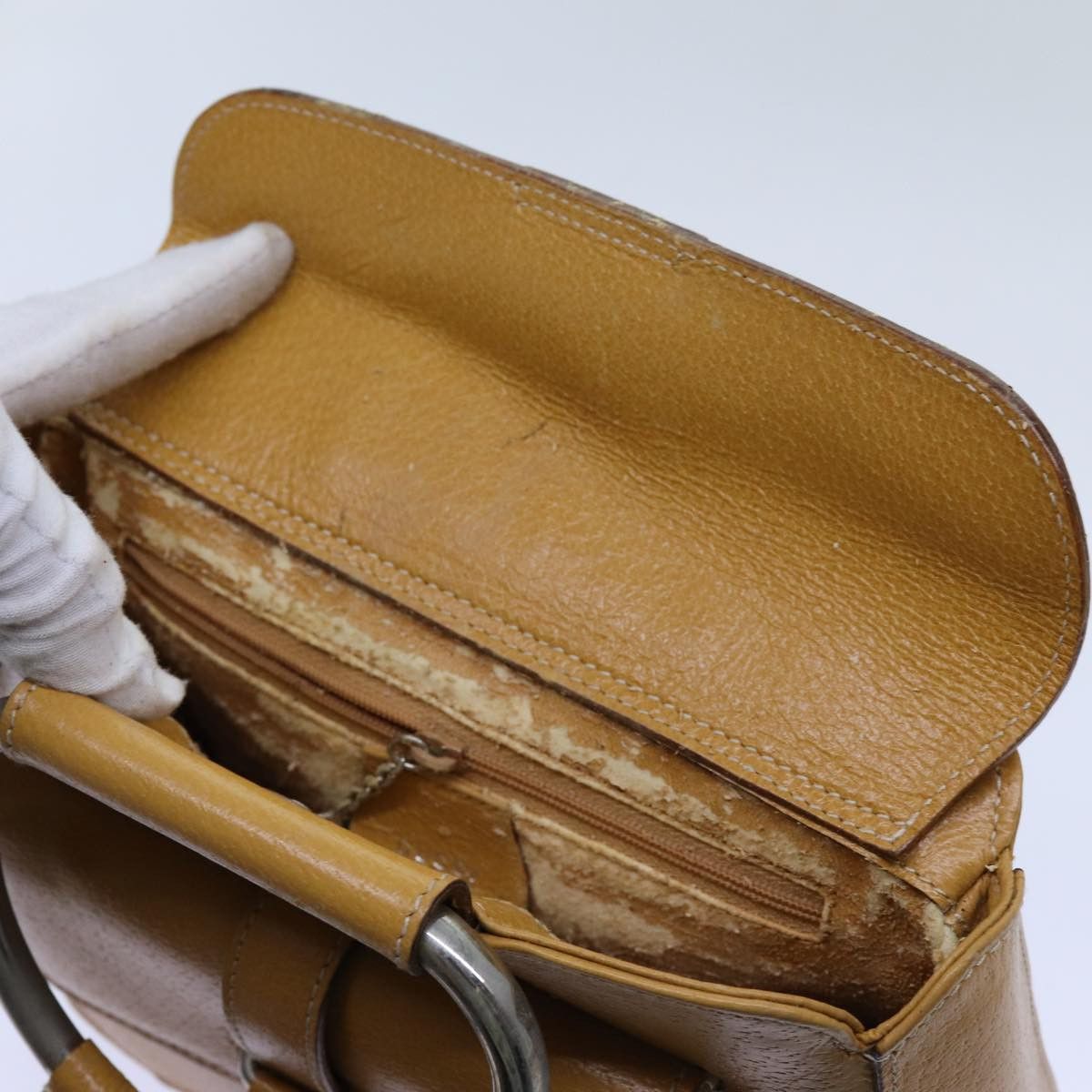 Gucci GUCCI Hand Bag Leather Brown Size ONE SIZE - 10 Thumbnail