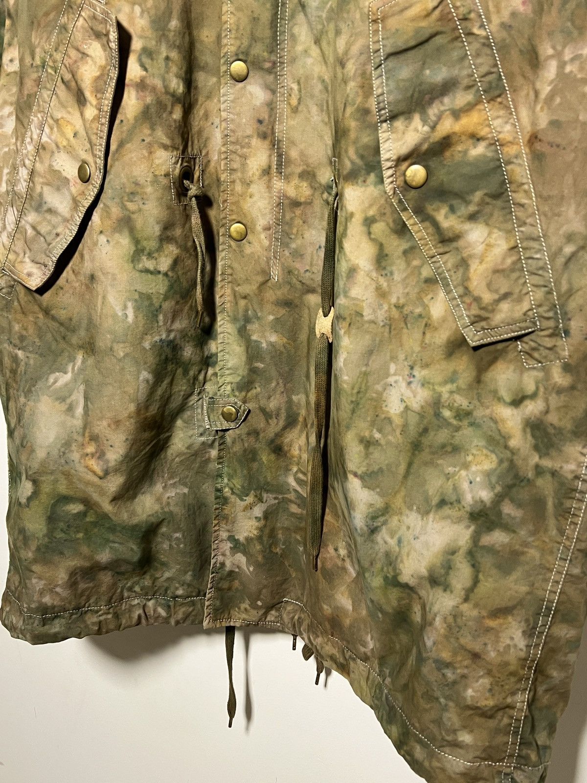 Acne Studios acne studios 2011 tie dye fishtail camo parka jacket Size US M / EU 48-50 / 2 - 7 Thumbnail