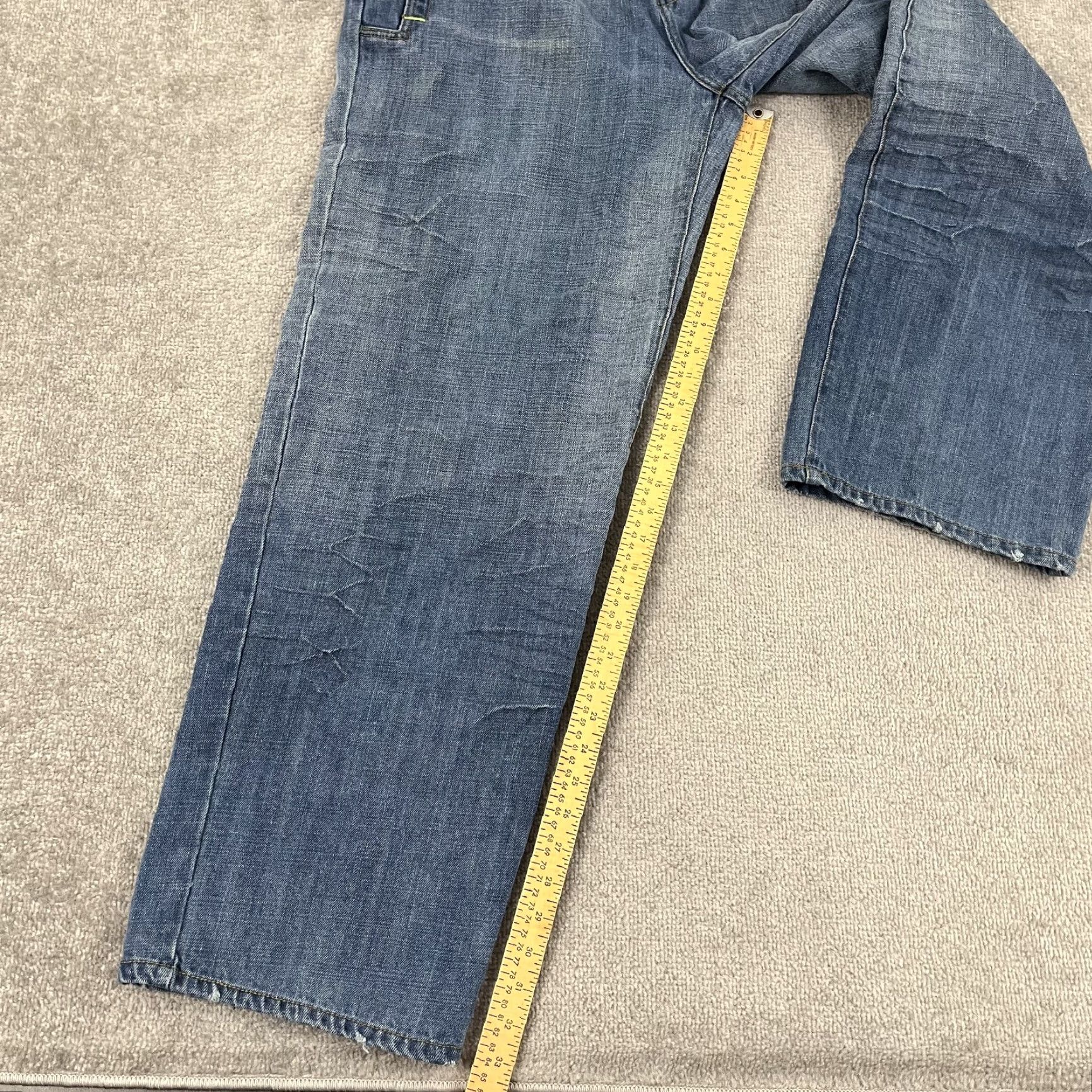 Rocawear VINTAGE Rocawear Jeans Mens 36 x 33 Blue Denim Skater Wide-Leg Hip Hop Embroidered 90s Grunge Retro Logo Mens Size US 36 / EU 52 - 6 Thumbnail
