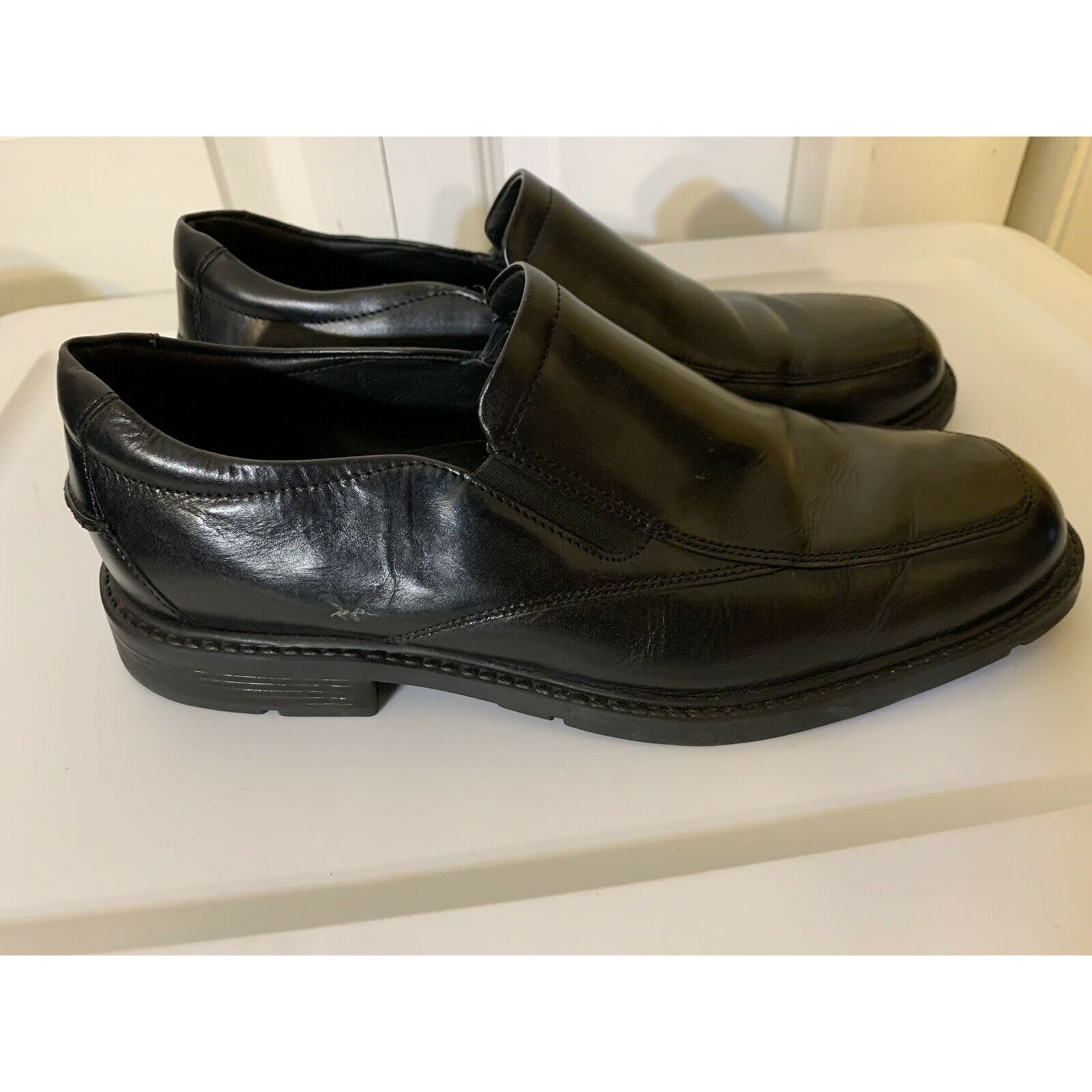 Nunn Bush NUNN BUSH Black Leather Slip On Dress Loafers Shoes 81115-00 Size US 9 / EU 42 - 4 Thumbnail