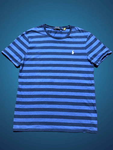Polo Ralph Lauren Vintage Polo Ralph Lauren Custom Slim Fit Striped T-Shirt Size US M / EU 48-50 / 2 - 1 Thumbnail
