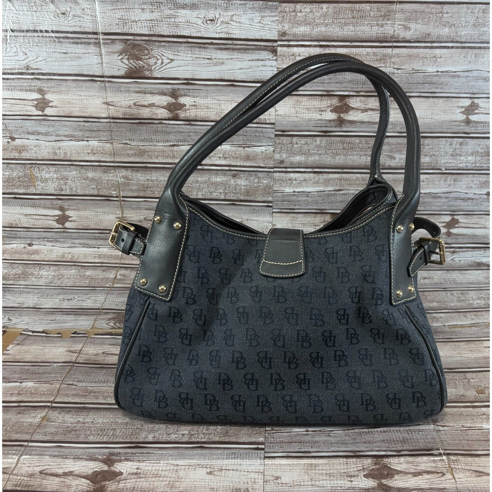 Dooney & Bourke Dooney & Bourke Signature Logo Lock Handbag Large Purse Bag Size ONE SIZE - 4 Thumbnail