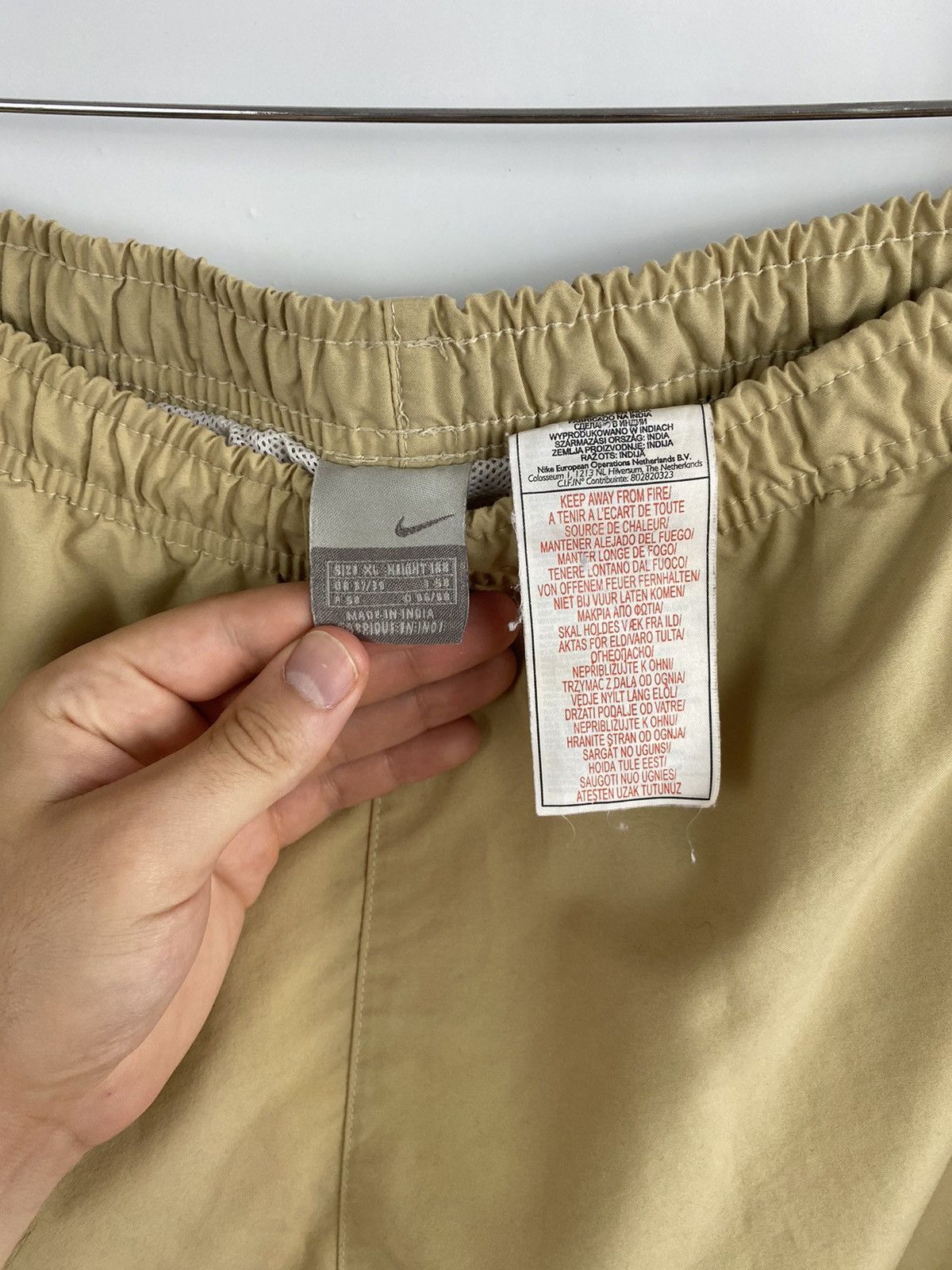 Nike 🇺🇸 Vintage 90s Nike Nylon shorts swoosh logo street wear dril Size US 34 / EU 50 - 5 Thumbnail