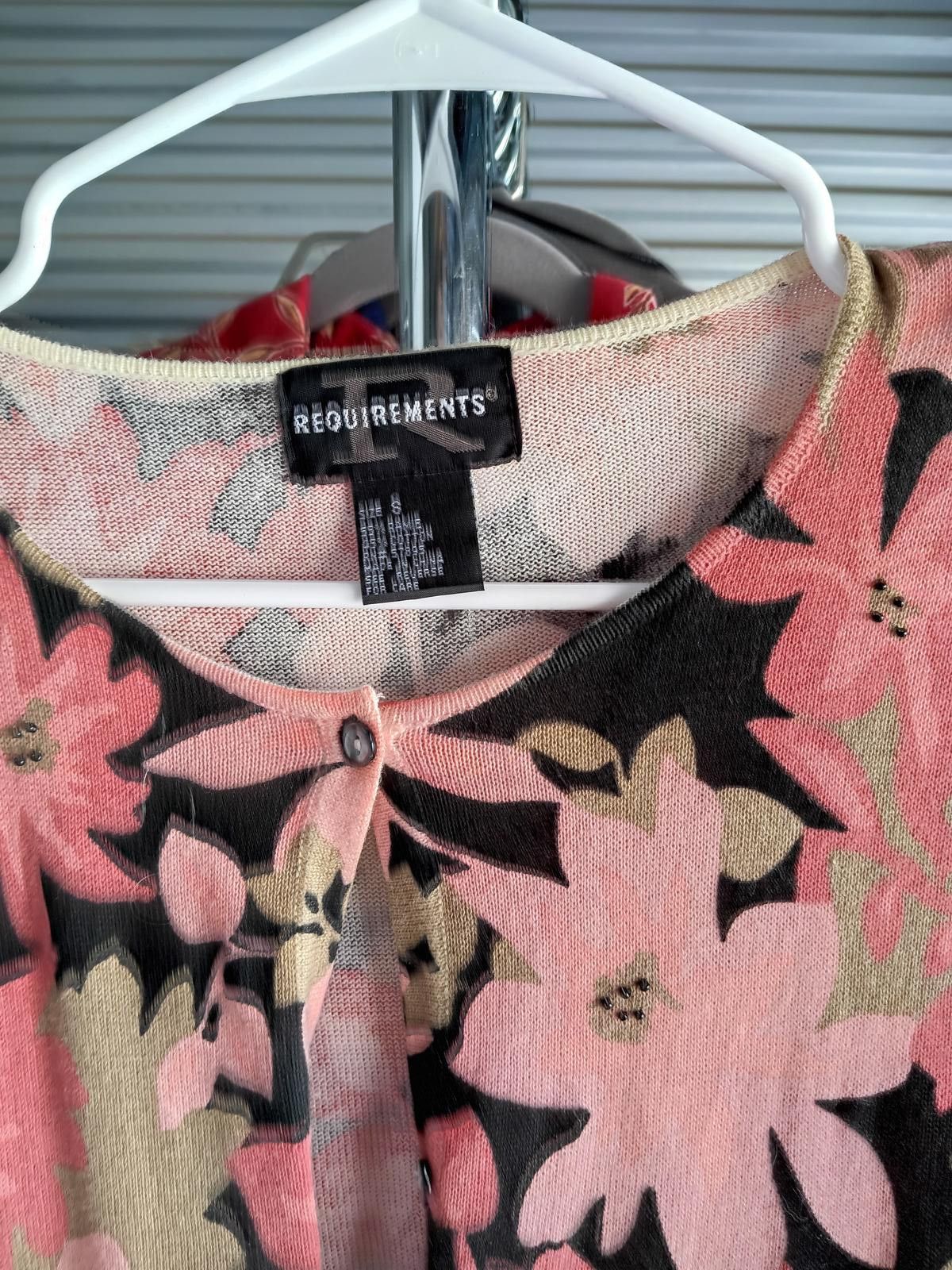 Designer Floral Cardigan by Requirements - Stylish & Comfortable Size S / US 4 / IT 40 - 3 Thumbnail