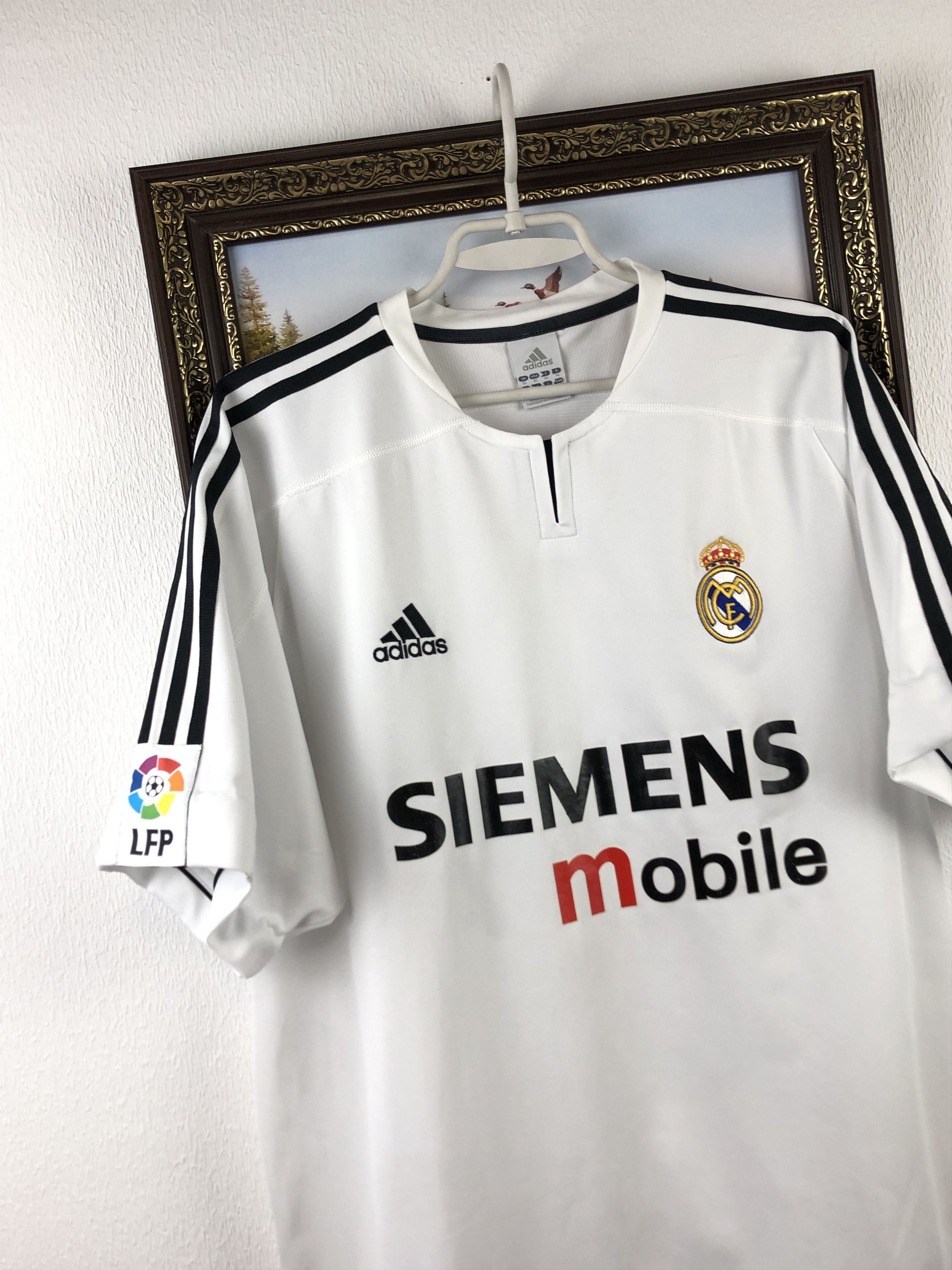 Adidas Real Madrid football shirt Soccer #10 Robinho Jersey Tee Size US XL / EU 56 / 4 - 3 Thumbnail