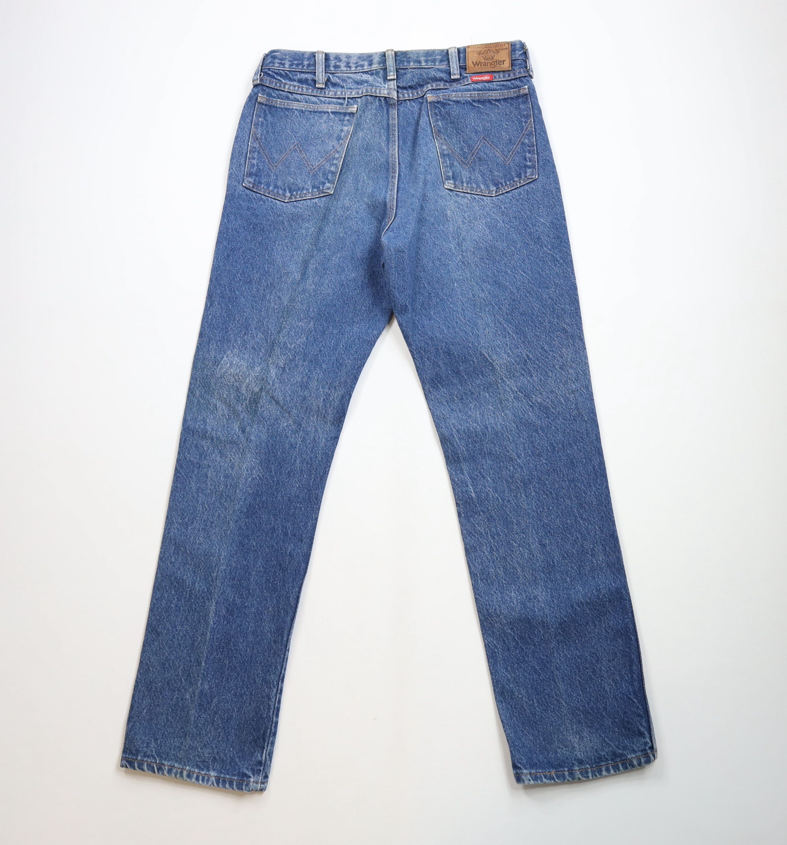 Vintage × Wrangler Vintage 90s Wrangler Leg Denim Jeans Blue Cotton USA Size US 34 / EU 50 - 11 Thumbnail