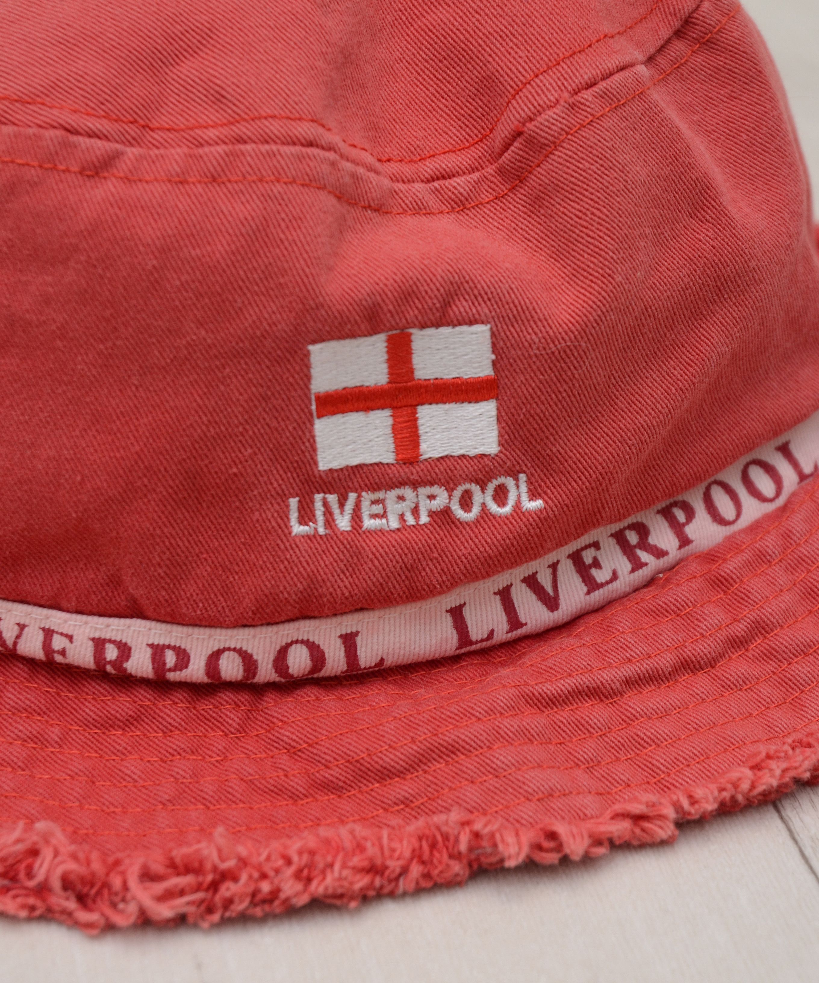 Vintage Bucket made of Liverpool jersey Vintage Y2K Socer Hat Cap Size ONE SIZE - 4 Thumbnail