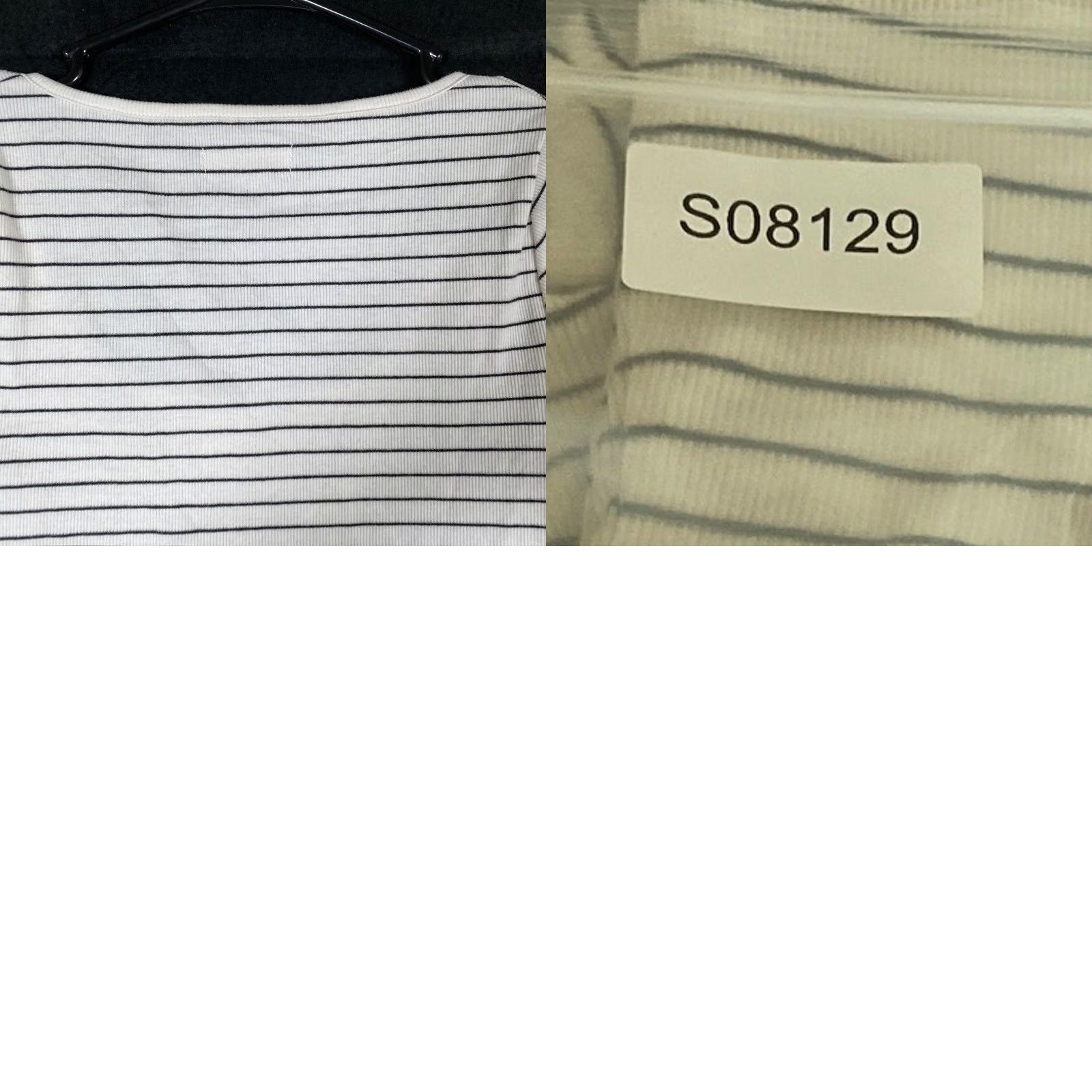 Madewell Madewell Shirt White Black Striped Cropped Short Sleeve Stretch Medium Women’s T-Shirt Casual Everyday Size M / US 6-8 / IT 42-44 - 8 Thumbnail