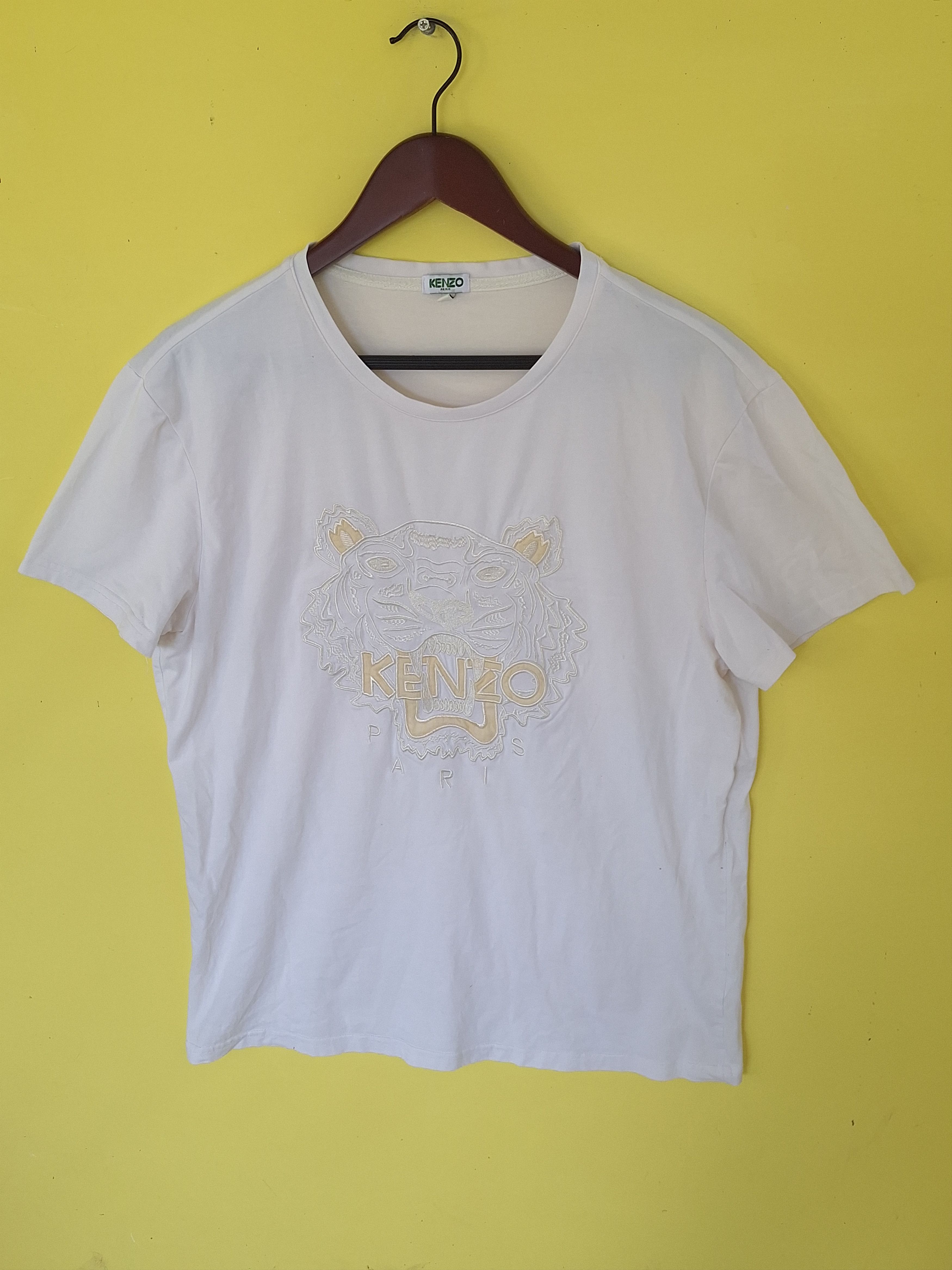 Japanese Brand × Kenzo Kenzo Paris Embroidered Logo Tees t shirt Size US L / EU 52-54 / 3 - 2 Thumbnail