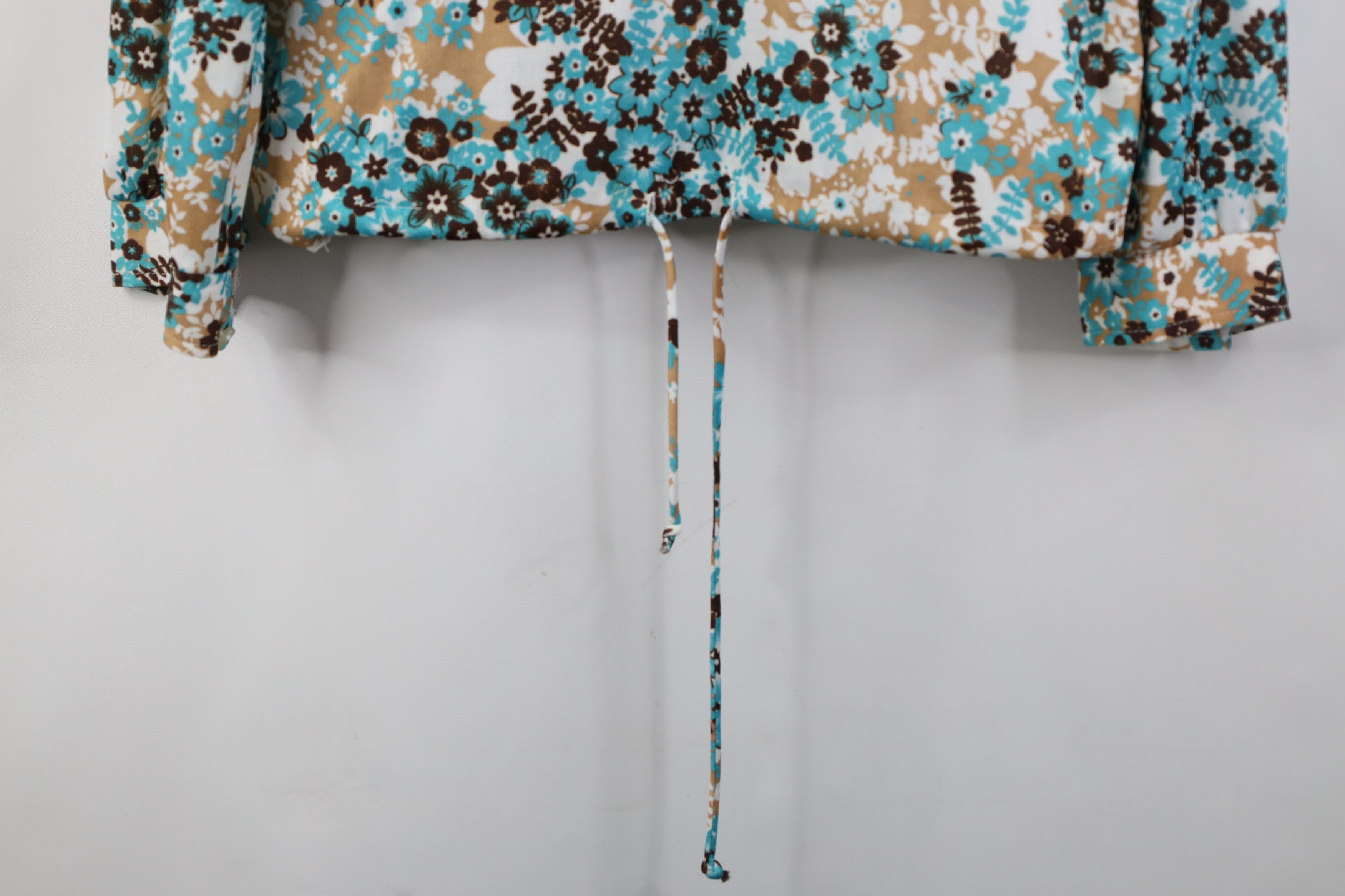 Vintage Vintage 70s Streetwear Boho Chic Flower Turtleneck Shirt Size M / US 6-8 / IT 42-44 - 4 Thumbnail