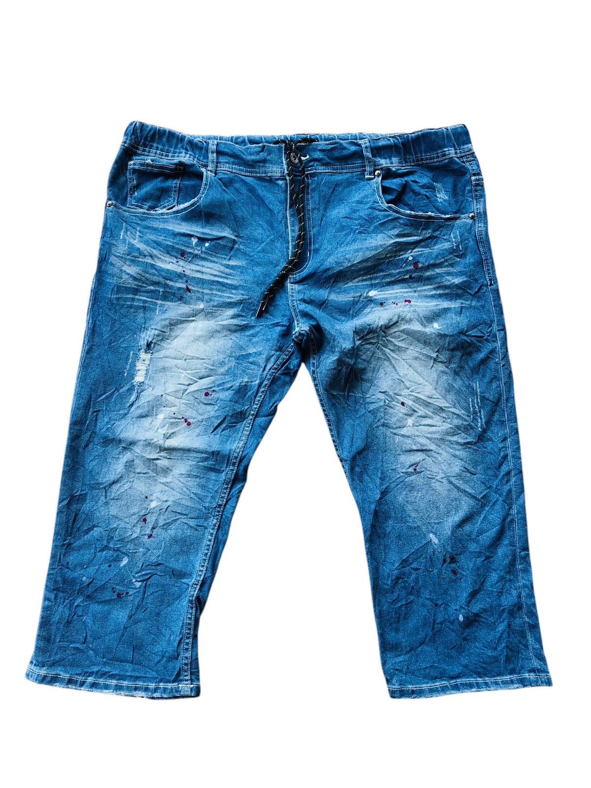 Japanese Brand Sureve distressed quarter short denim Size US 40 / EU 56 - 1 Thumbnail