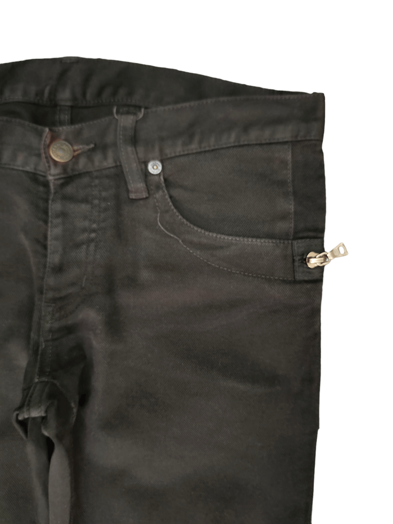 Hysteric Glamour × Vintage 1990s Hysteric Glamour Zipper Hem & Pocket Skinny Jeans Size US 30 / EU 46 - 3 Thumbnail