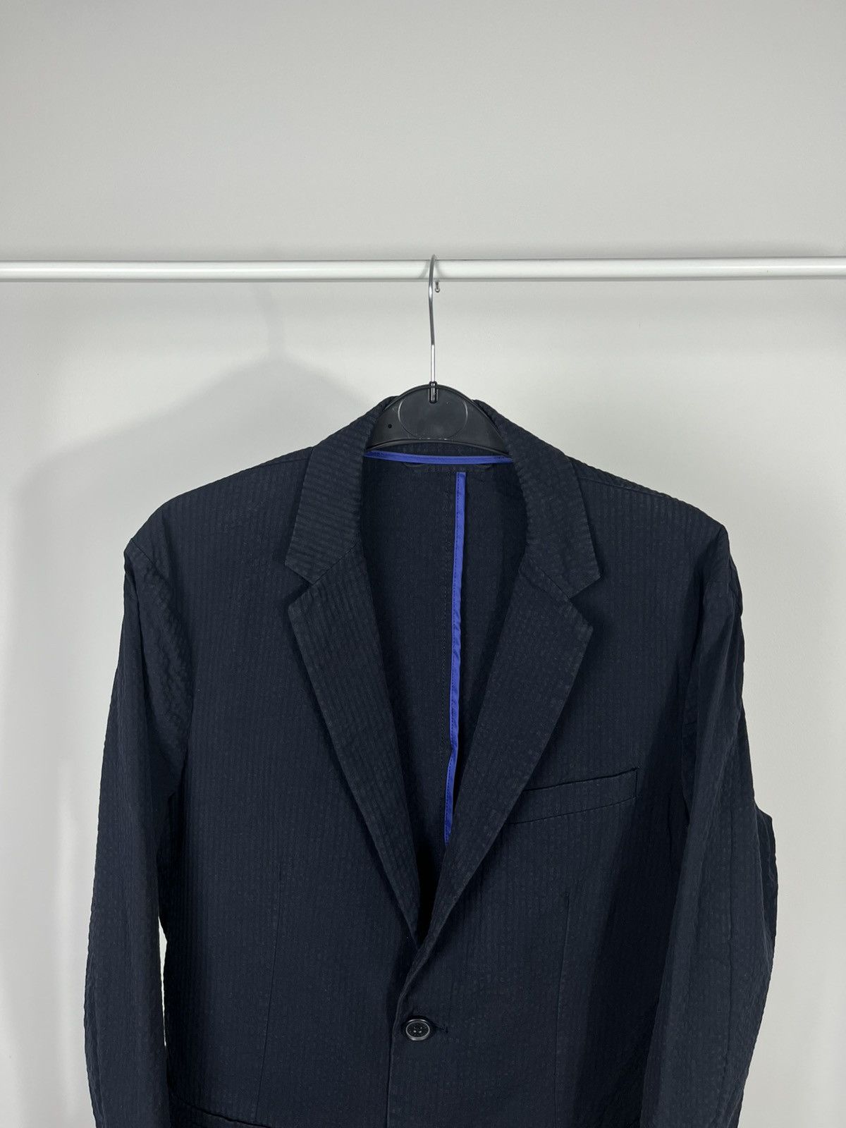 Armani Exchange Armani Exchange Navy Blazer M 180/96Y Textured Lightweight Size US M / EU 48-50 / 2 - 2 Thumbnail