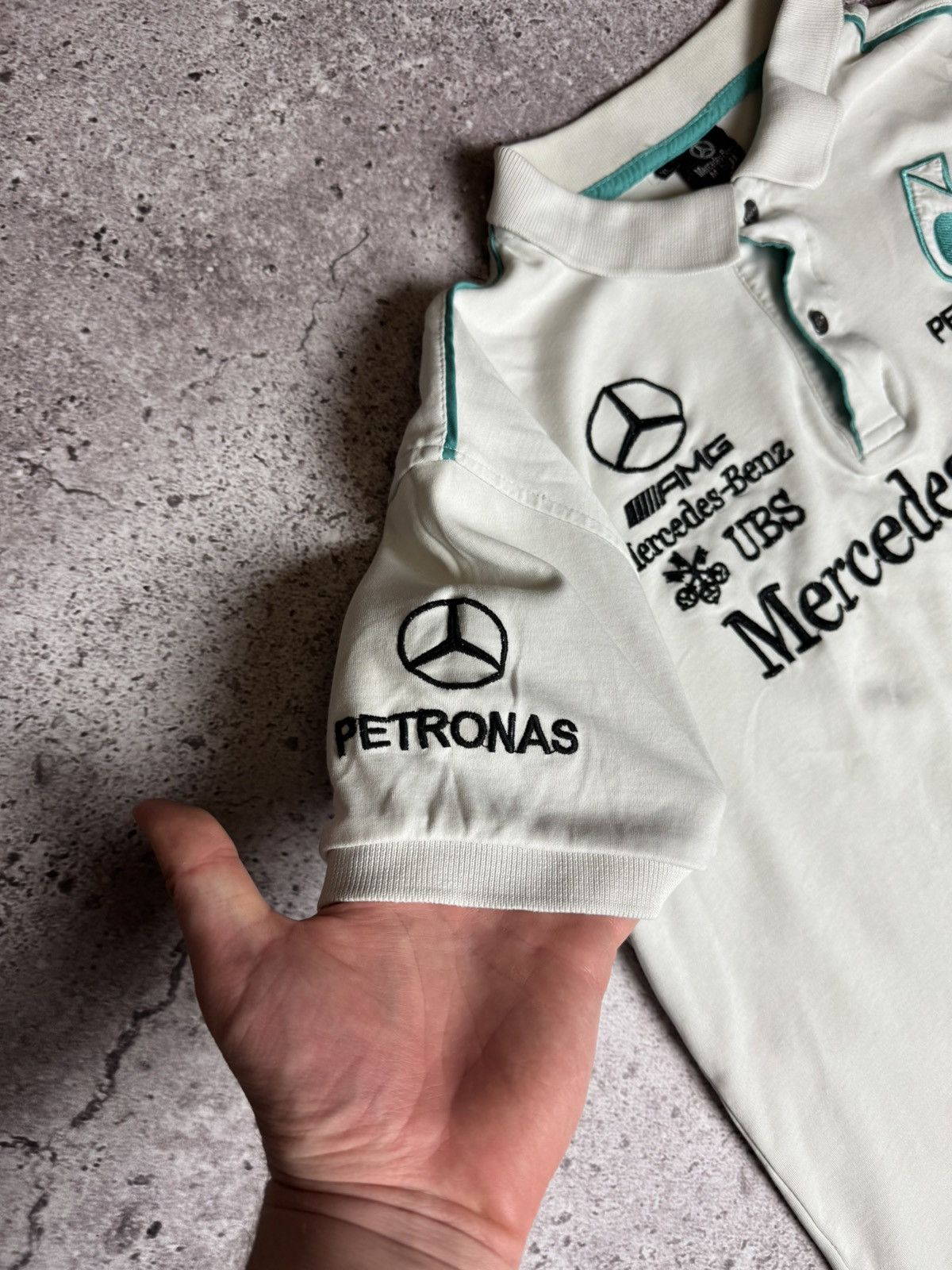 Mercedes-Benz × Vintage Mercedes Benz Hugo Boss Polo T Shirt Racing Size US XL / EU 56 / 4 - 8 Thumbnail