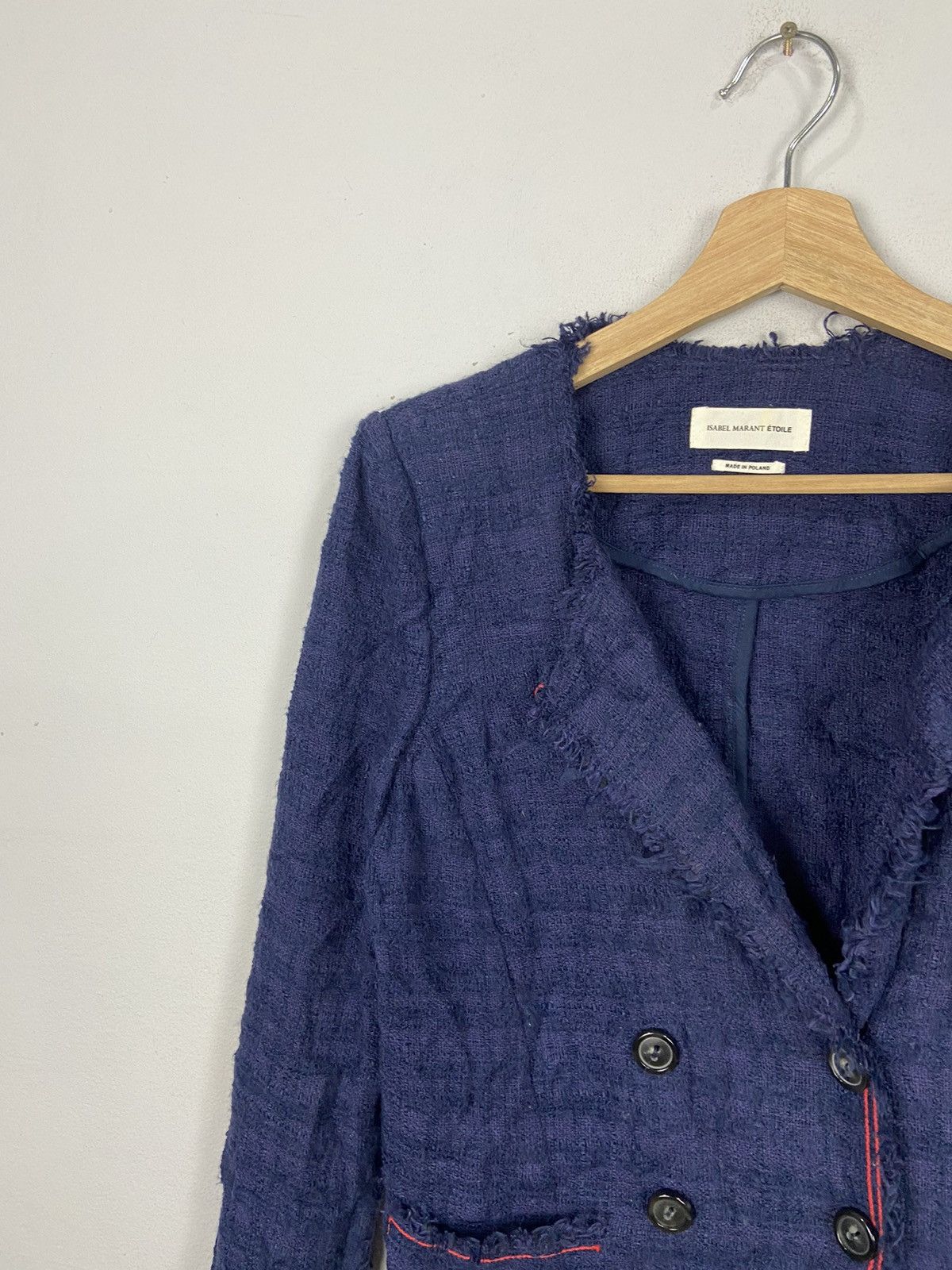 Isabel Marant × Isabel Marant Etoile × Other Double Breasted Flenn Collarless Jacket Size S / US 4 / IT 40 - 3 Thumbnail