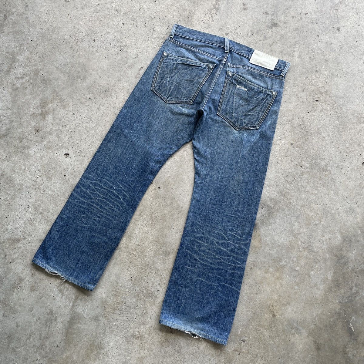 Vintage Vintage Loomstate Distressed Faded Jeans Denim Pants W35x29 Size US 35 - 12 Thumbnail