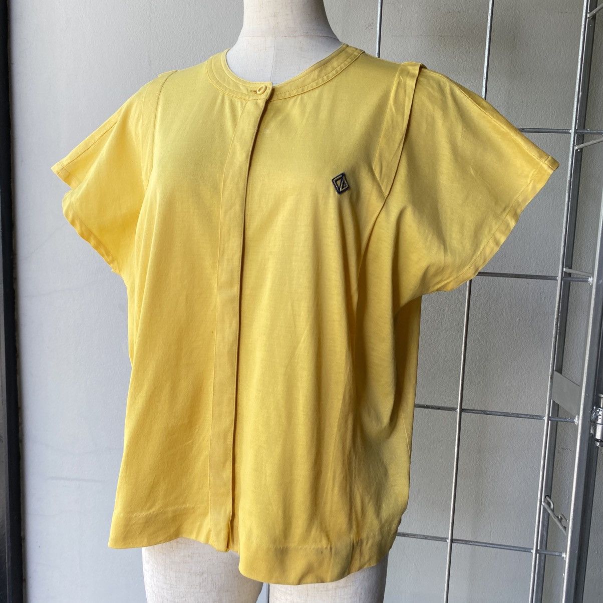 Dior Christian Dior Soft Yellow Buttoned Blouse Size M / US 6-8 / IT 42-44 - 11 Thumbnail