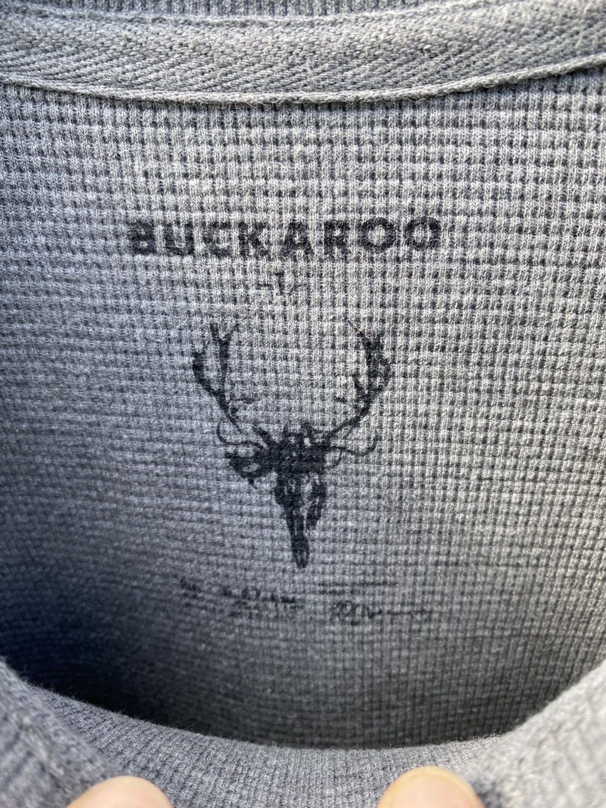 BUCKAROO Buckaroo Vintage Thermal Waffle Knit Eagle Graphic Crewneck Size US L / EU 52-54 / 3 - 8 Thumbnail