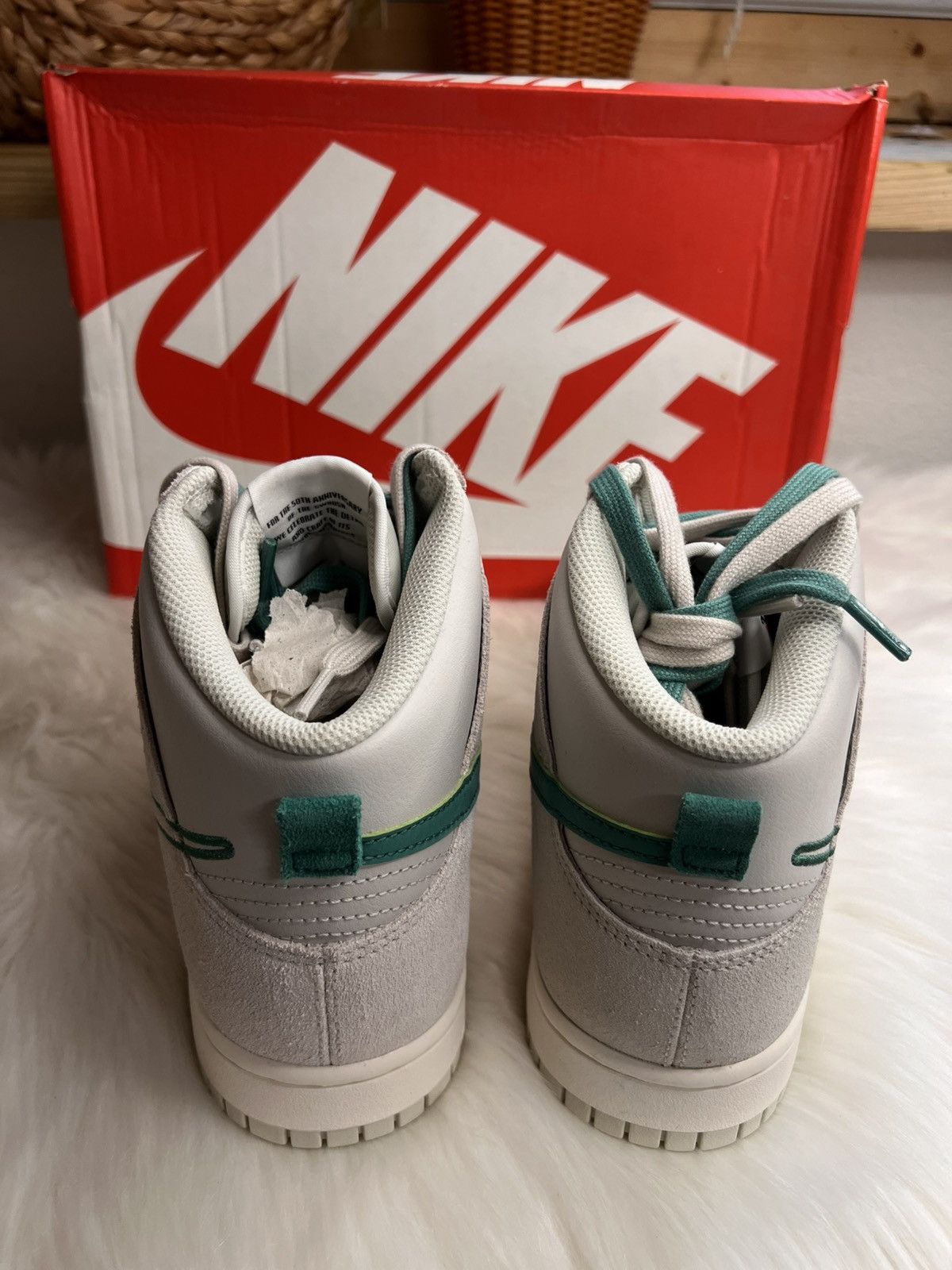 Nike NIKE Dunk High "First Use Pack Green Noise" Sneaker NIB Size US 10 / EU 43 - 4 Thumbnail