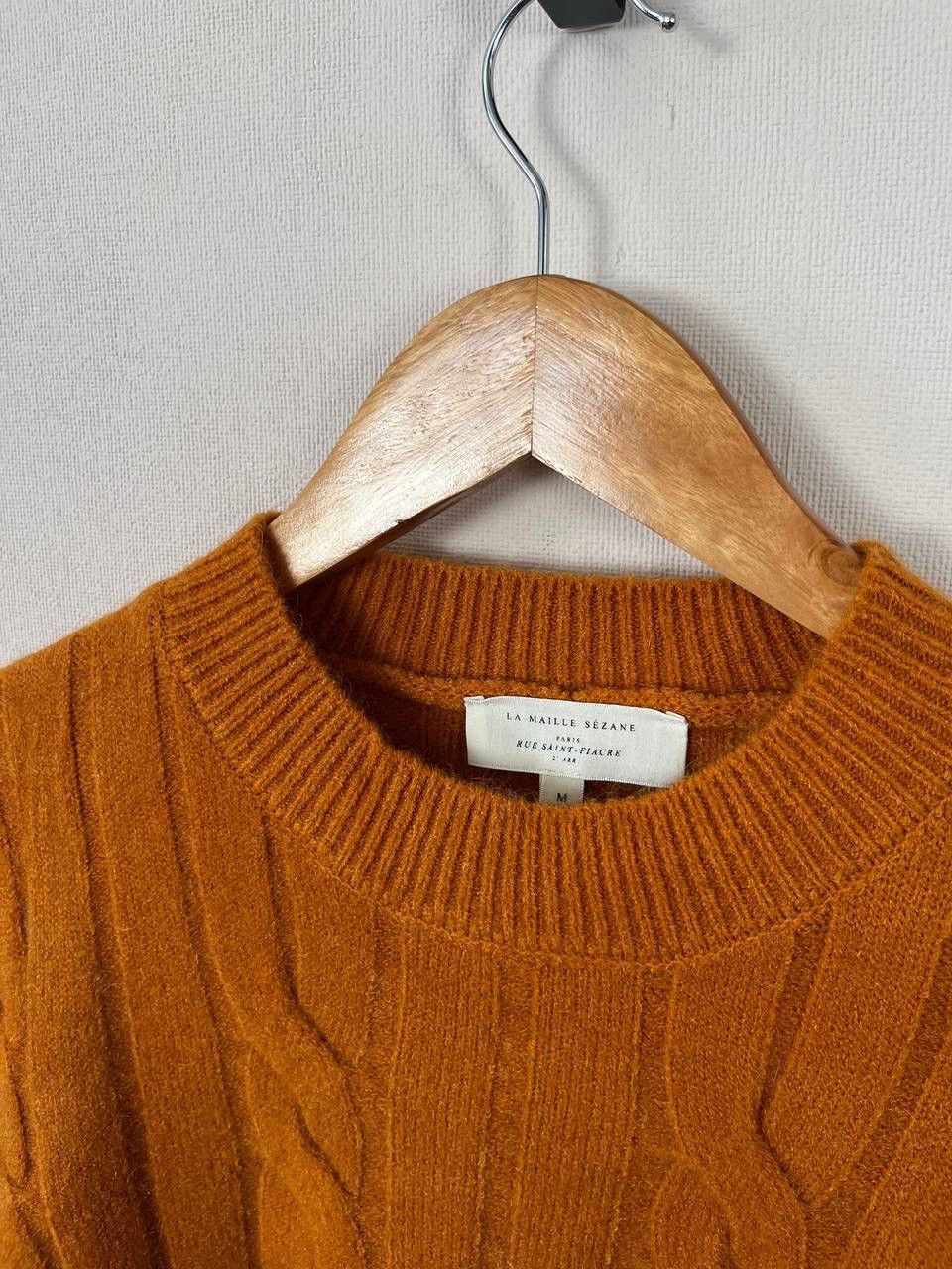 Sezane Sézane Cable Knit Pullover Sweater Crew Neck Women's Size M Size M / US 6-8 / IT 42-44 - 4 Thumbnail