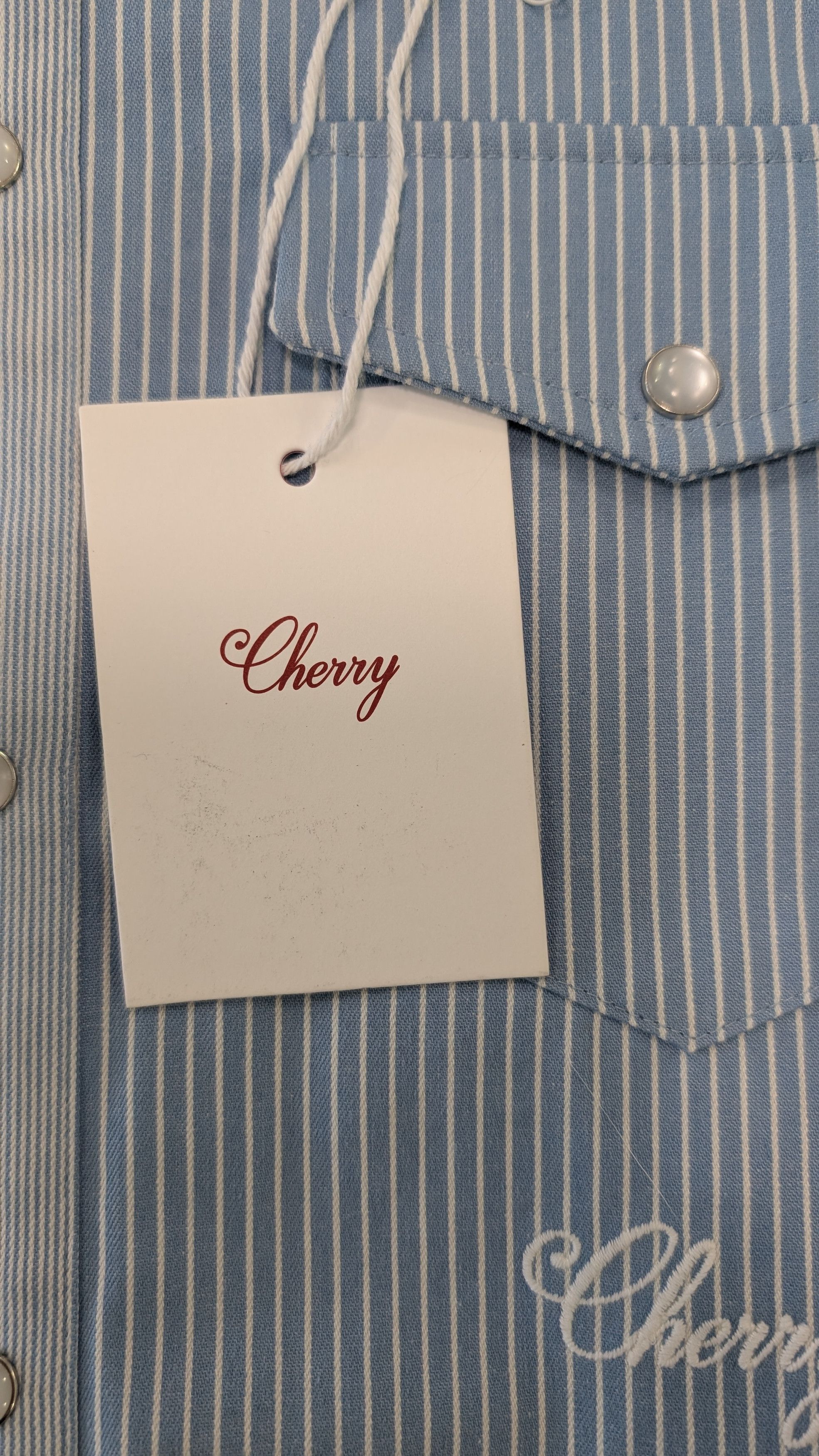 Cherry LA Cherry LA Mismatch Striped Western Pearlsnap Shirt Size US S / EU 44-46 / 1 - 8 Thumbnail