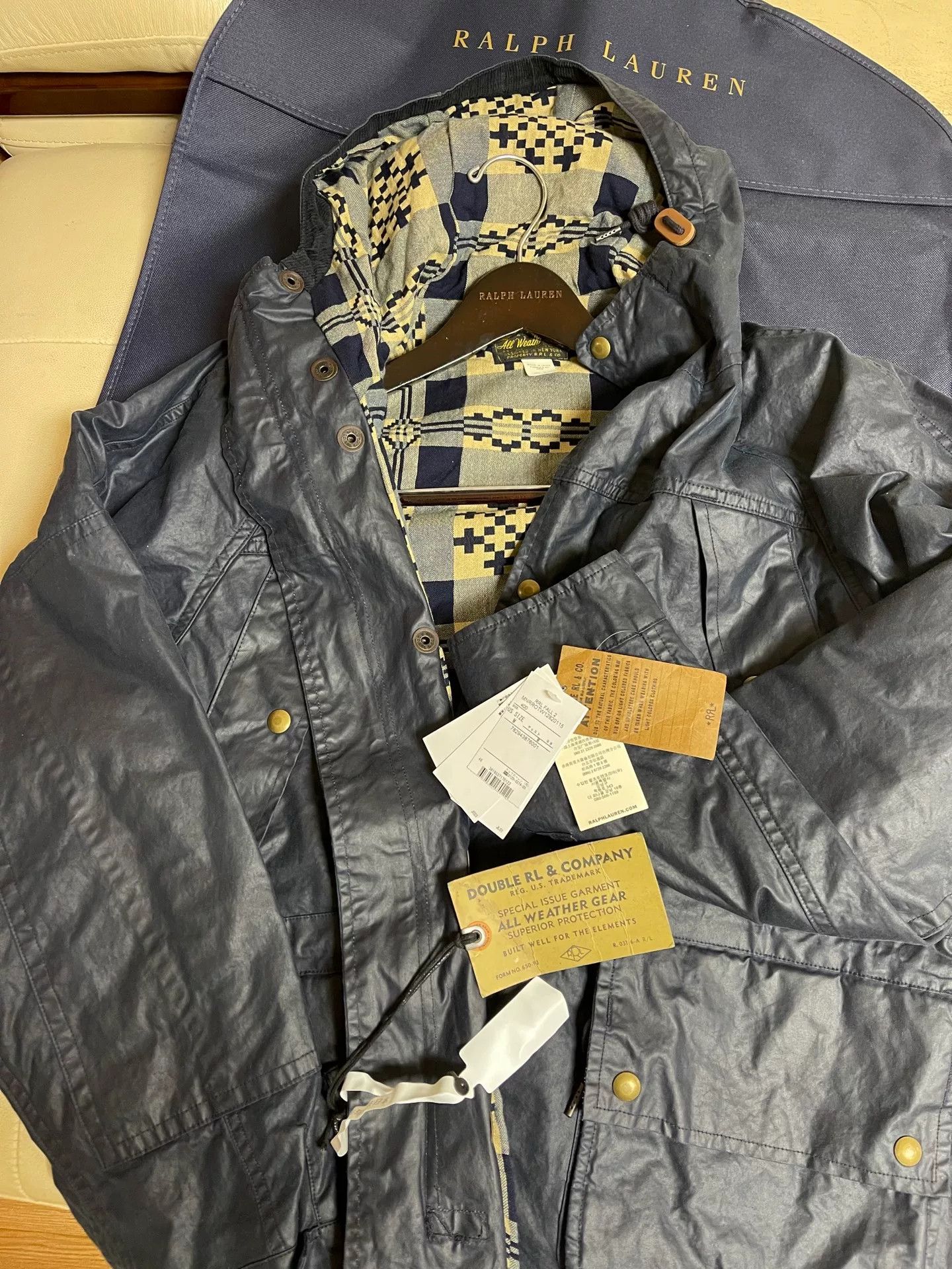 RRL Ralph Lauren RRL New Vintage Waxed Hooded Jacket Size US M / EU 48-50 / 2 - 1 Thumbnail