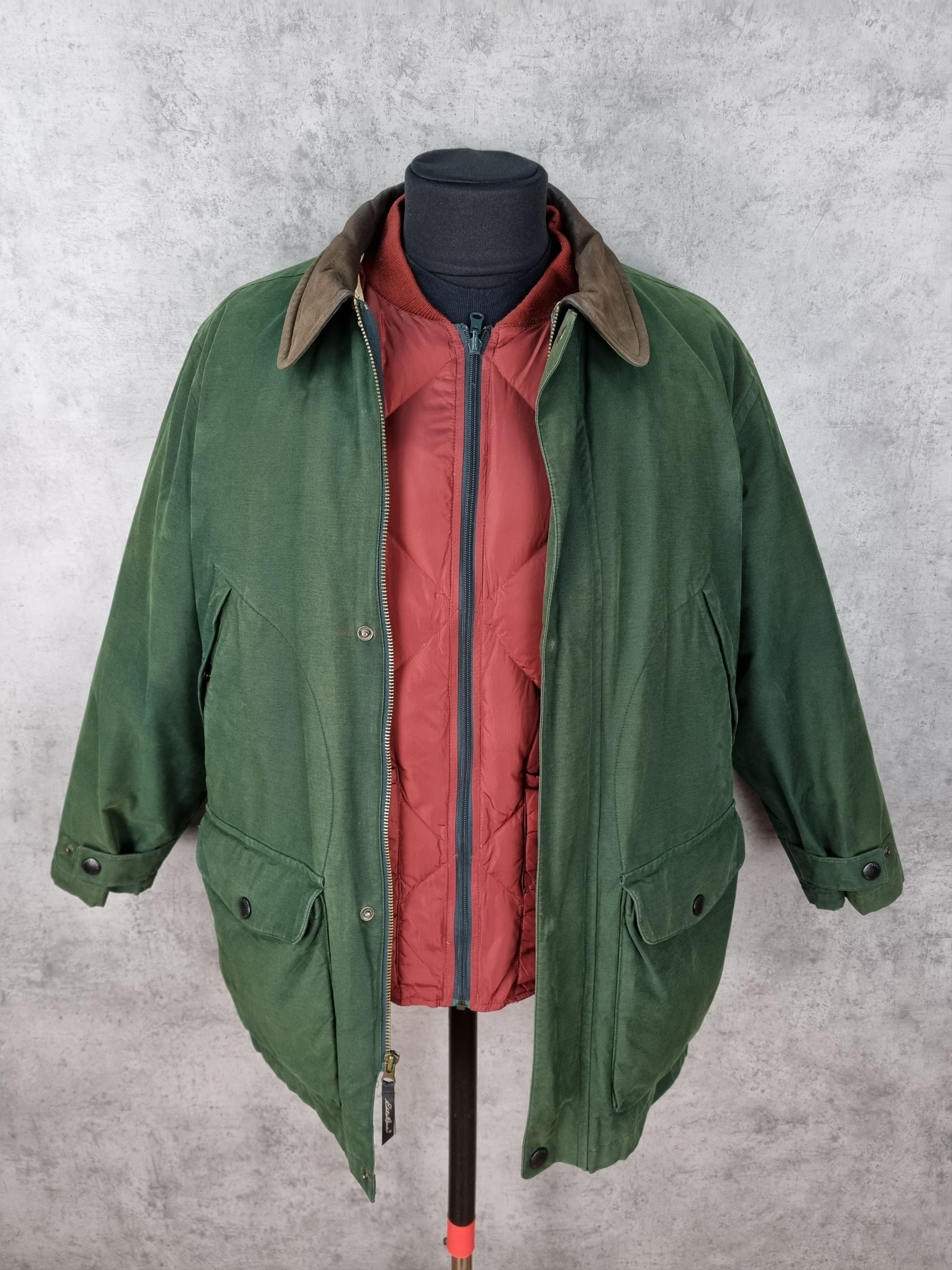 Eddie Bauer × Vintage 90s 2in1 Hunting Edie Bauer Down Rain Jacket Size US M / EU 48-50 / 2 - 12 Thumbnail