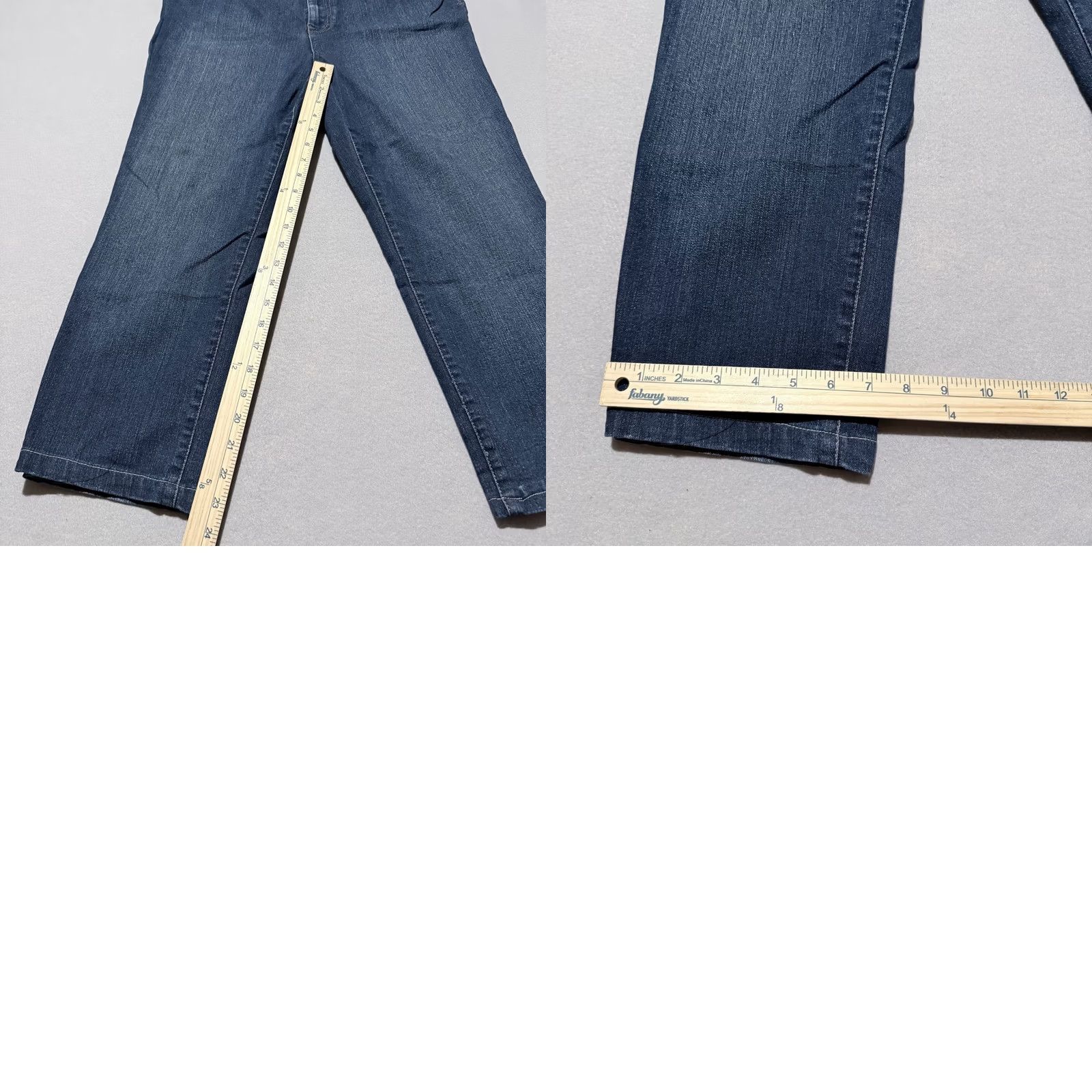 Gloria Vanderbilt Gloria Vanderbilt Amanda Jeans Womens Blue Beaded Pocket High Rise Straight 18 Size 40" / US 18 - 9 Thumbnail