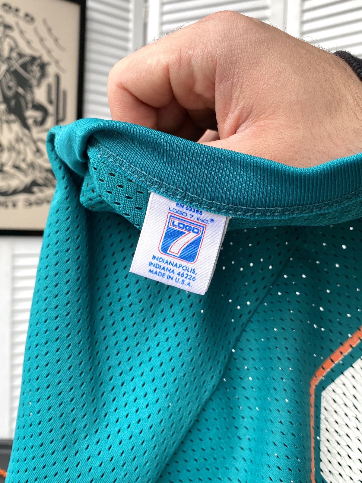 Logo 7 × NFL × Vintage Vintage 90s Miami Dolphins #88 Mike Gesicki Logo7 NFL Jersey Size US XL / EU 56 / 4 - 15 Thumbnail