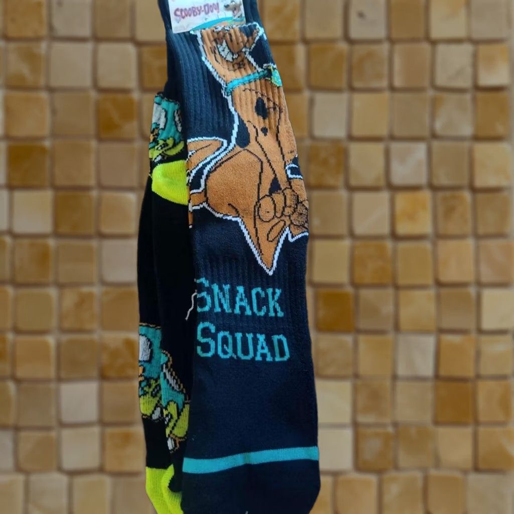 DC Comics SCOOBY-DOO SNACK SQUAD CREW SOCKS 2 NEW PAIRS SIZE 6-12 NOVELTY SOCK DC COMICS Men Multicolor Mid Calf Socks Size ONE SIZE - 1 Preview