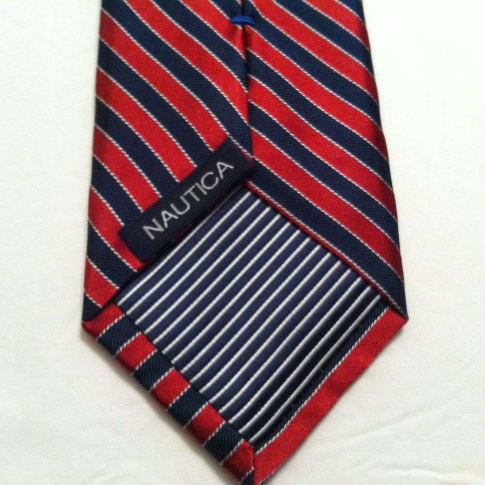 Nautica NAUTICA MEN'S NEW 100%SILK TIE WIDTH: 3 3/8" Size ONE SIZE - 2 Thumbnail