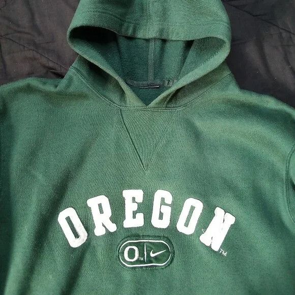 NCAA × Nike × Vintage Vintage Oregon Ducks Embroidered Hoodie Sweatshirt Size US S / EU 44-46 / 1 - 1 Thumbnail