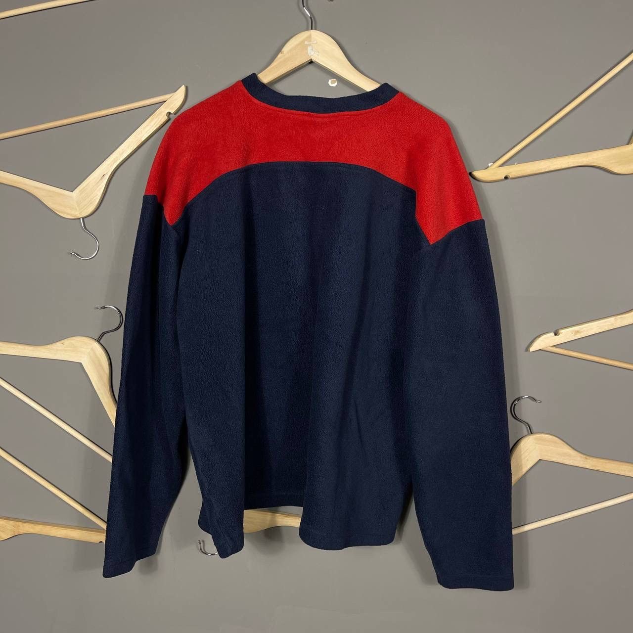 Umbro Rare Vintage Umbro Fleece Crewneck Navy Red Minimal Logo Size US XXL / EU 58 / 5 - 2 Thumbnail
