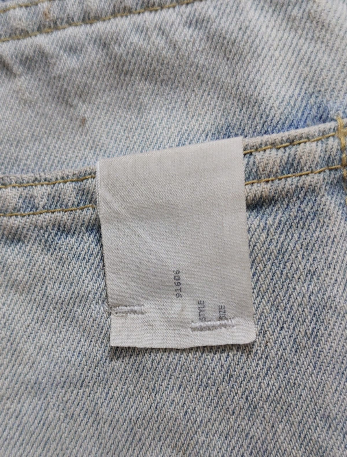 N.Hoolywood N.HOOLYWOOD Trompe L'oeil Patchwork Denim Jeans Size US 31 - 11 Thumbnail