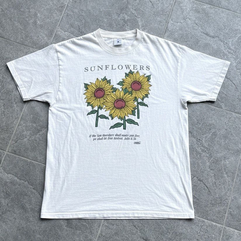 Other Vintage 1990s SONFLOWERS Christian Tee Size US L / EU 52-54 / 3 - 1 Thumbnail