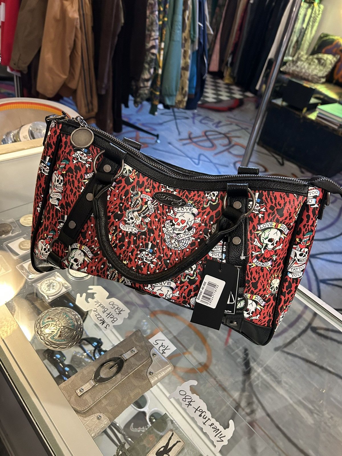 Ed Hardy Ed Hardy Red Leopard print purse Size ONE SIZE - 1 Thumbnail