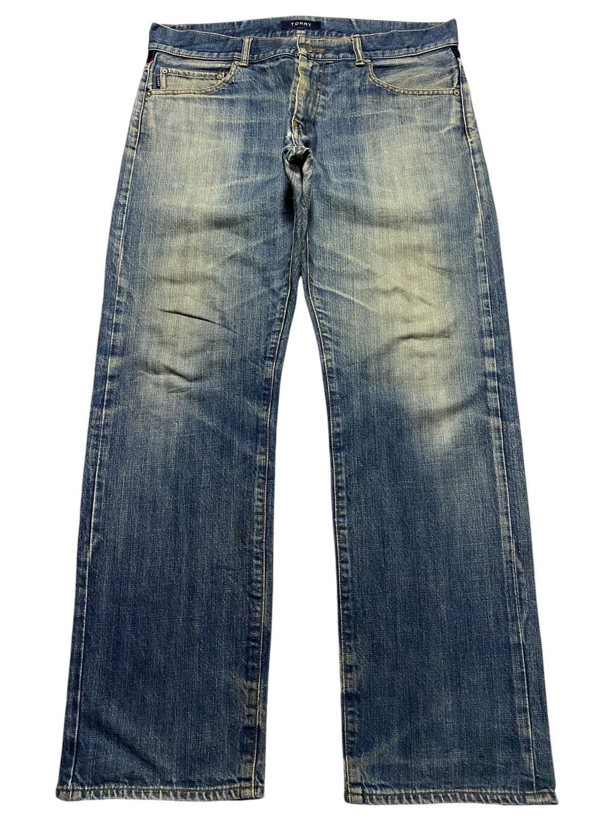 Tommy Hilfiger Vintage Tommy Hilfiger Denim Tears Distressed Loose Jeans Size US 36 / EU 52 - 1 Thumbnail