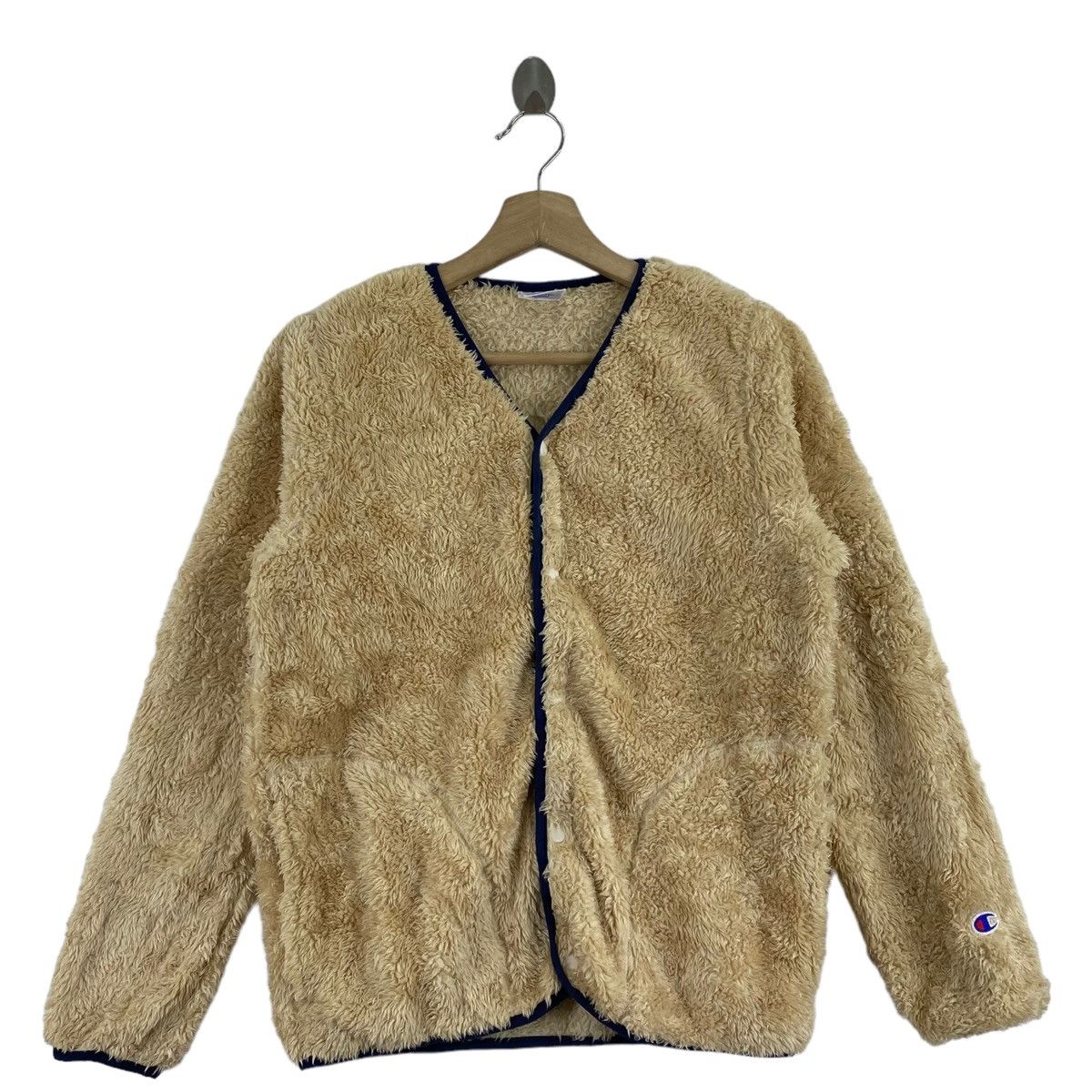 Champion CHAMPION USA Deep Pile Cream Fleece Sweatshirt Size US M / EU 48-50 / 2 - 1 Thumbnail